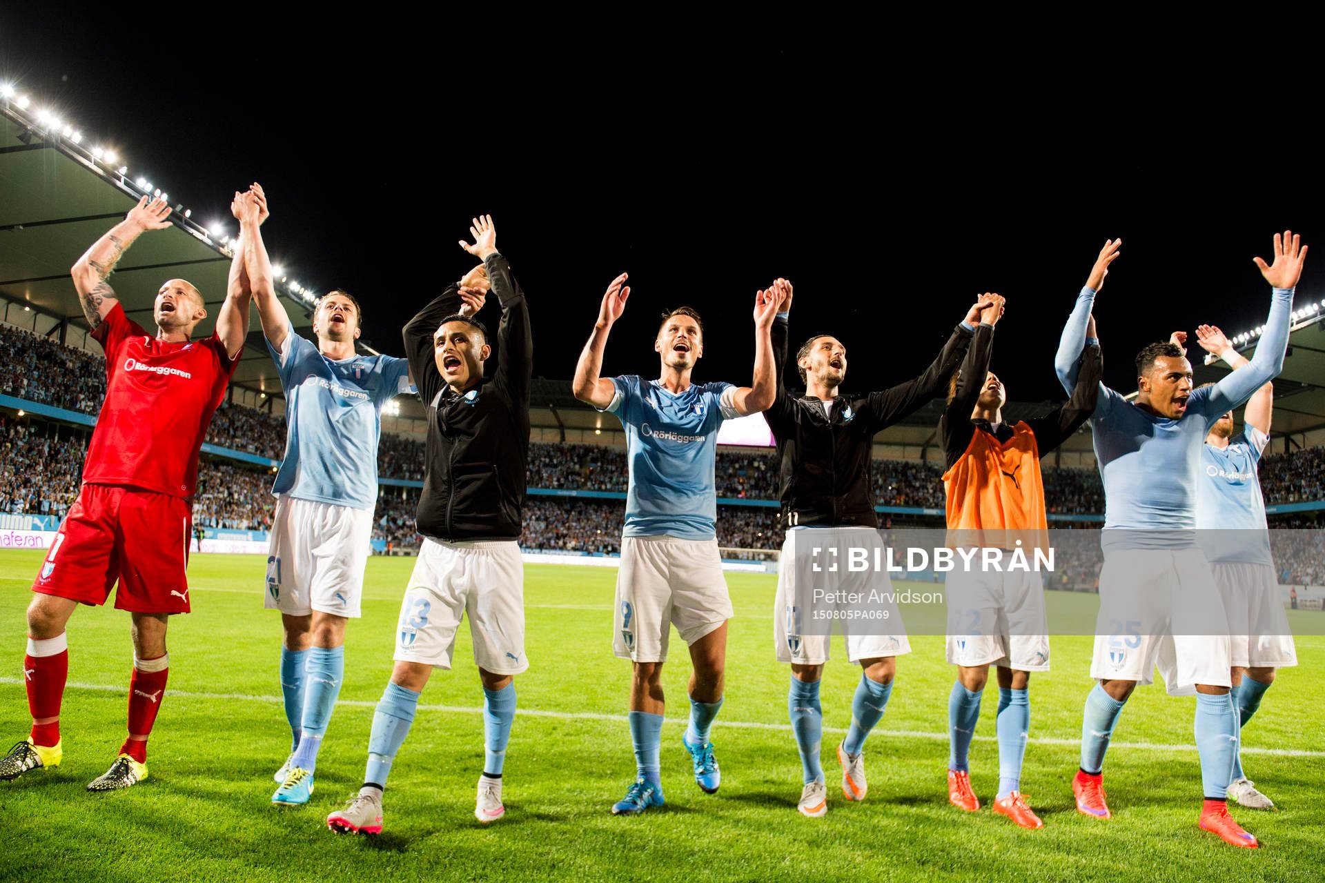 Malmö FFs målvakt Johan Wiland, Kari Arnason, Yoshimar