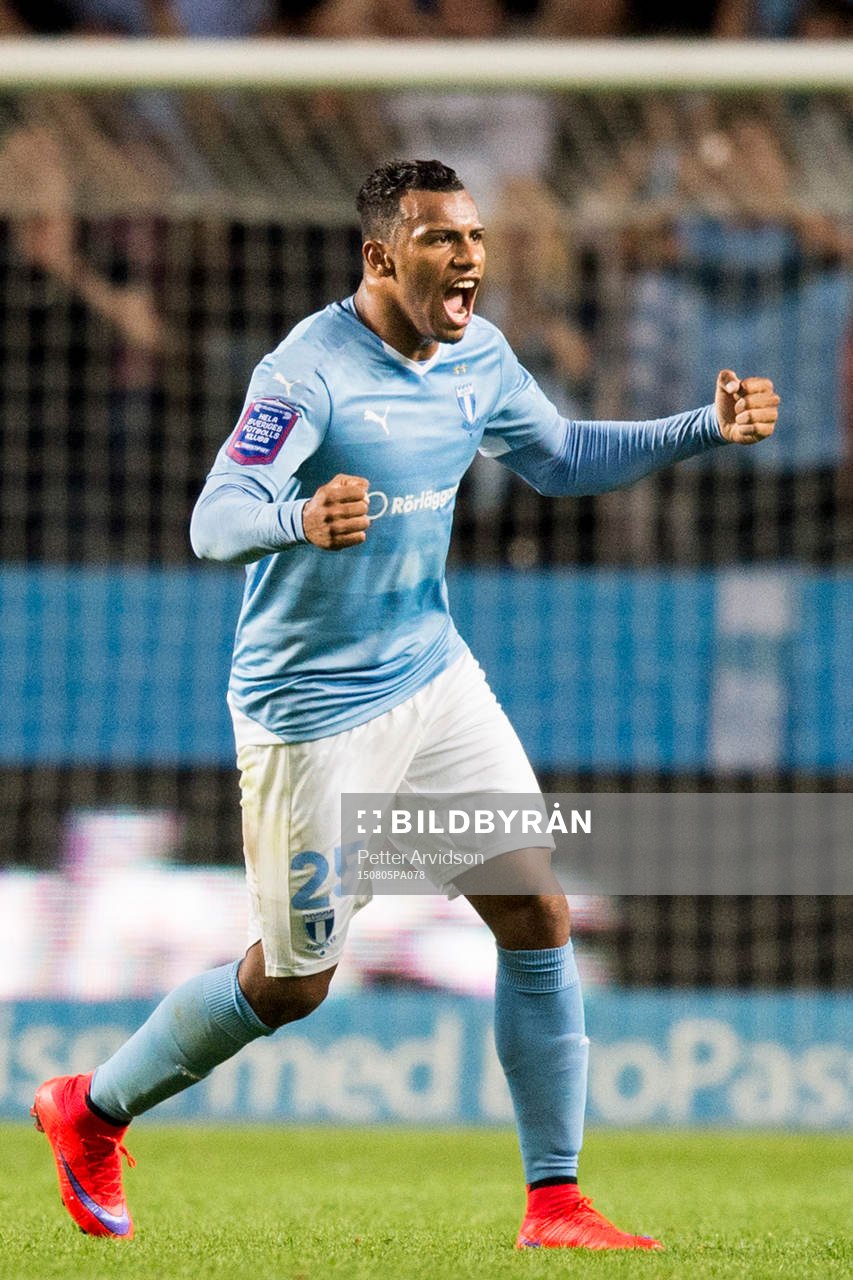 Malmö FFs Felipe Carvalho jublar