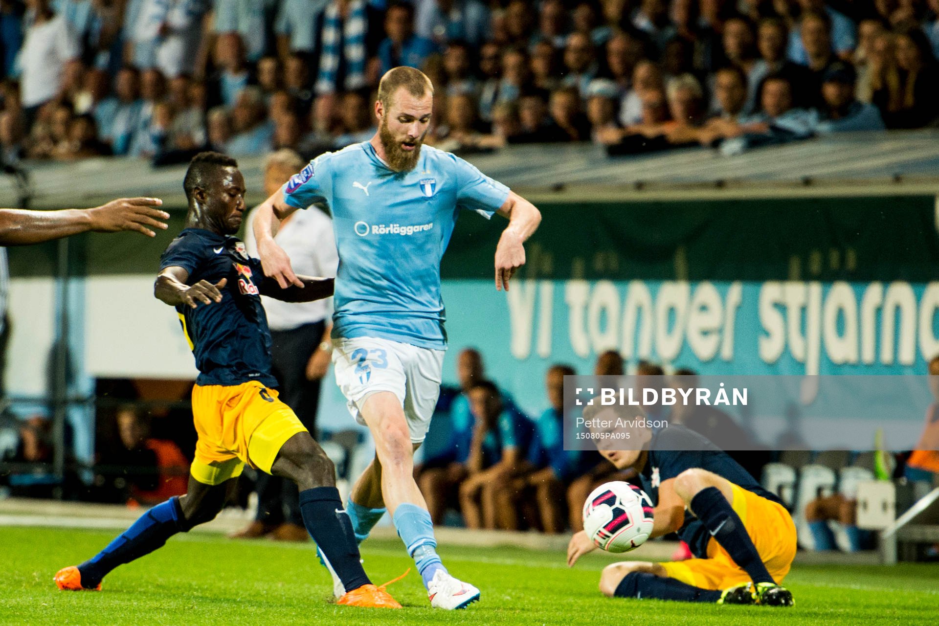 Salzburgs Naby Keita och Malmö FFs Jo Inge Berget