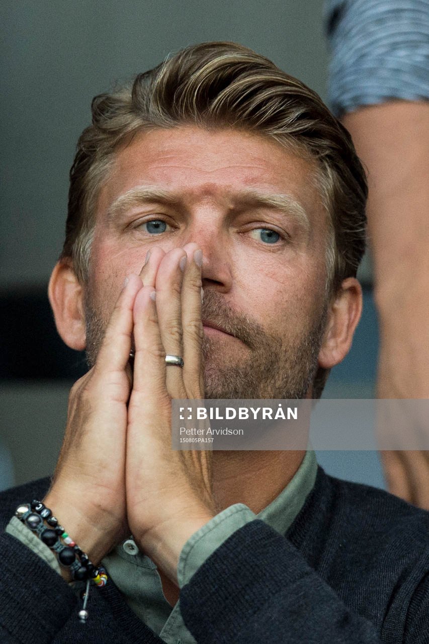 Sveriges fotbollslandslagets player manager Marcus Allbäck