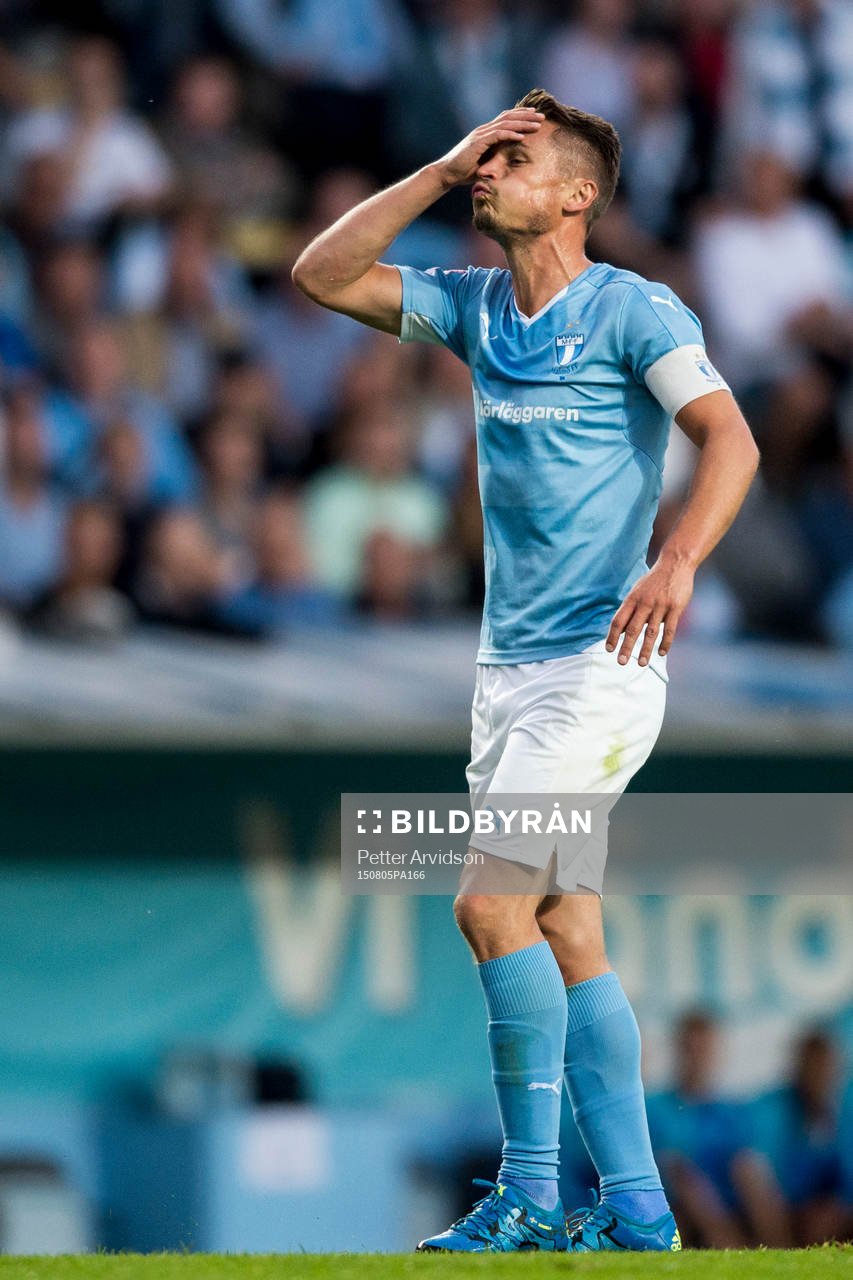 Malmö FFs Markus Rosenberg deppar