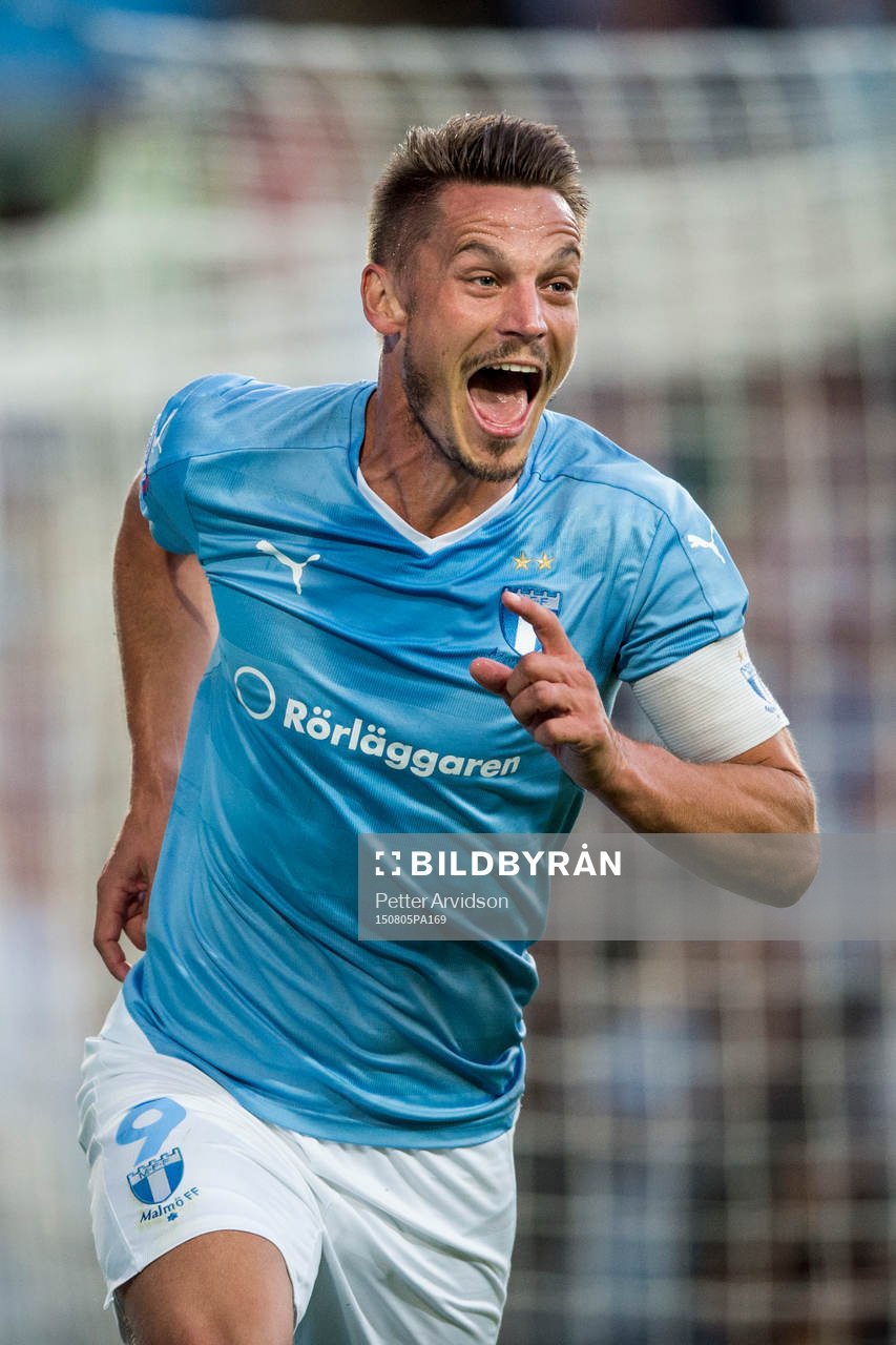 Malmö FFs Markus Rosenberg jublar