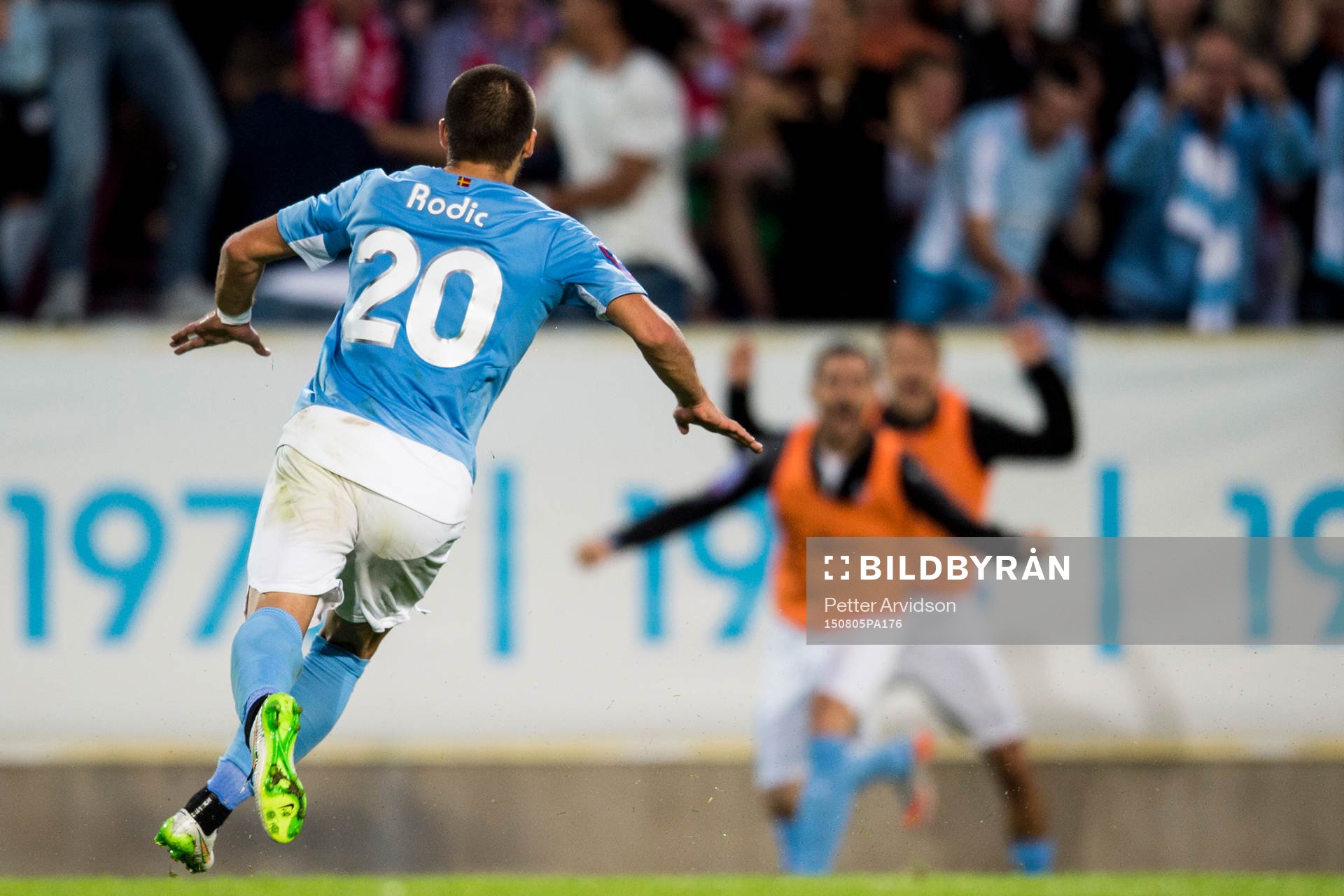 Malmö FFs Vladimir Rodic jublar