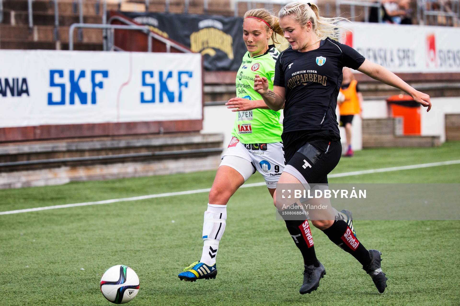 Kristianstads Margret Lara Vidarsdottir och Göteborgs Arna