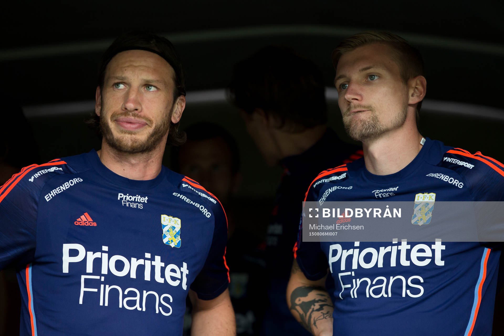 IFK Göteborgs Gustav Svensson och Sebastian Eriksson på