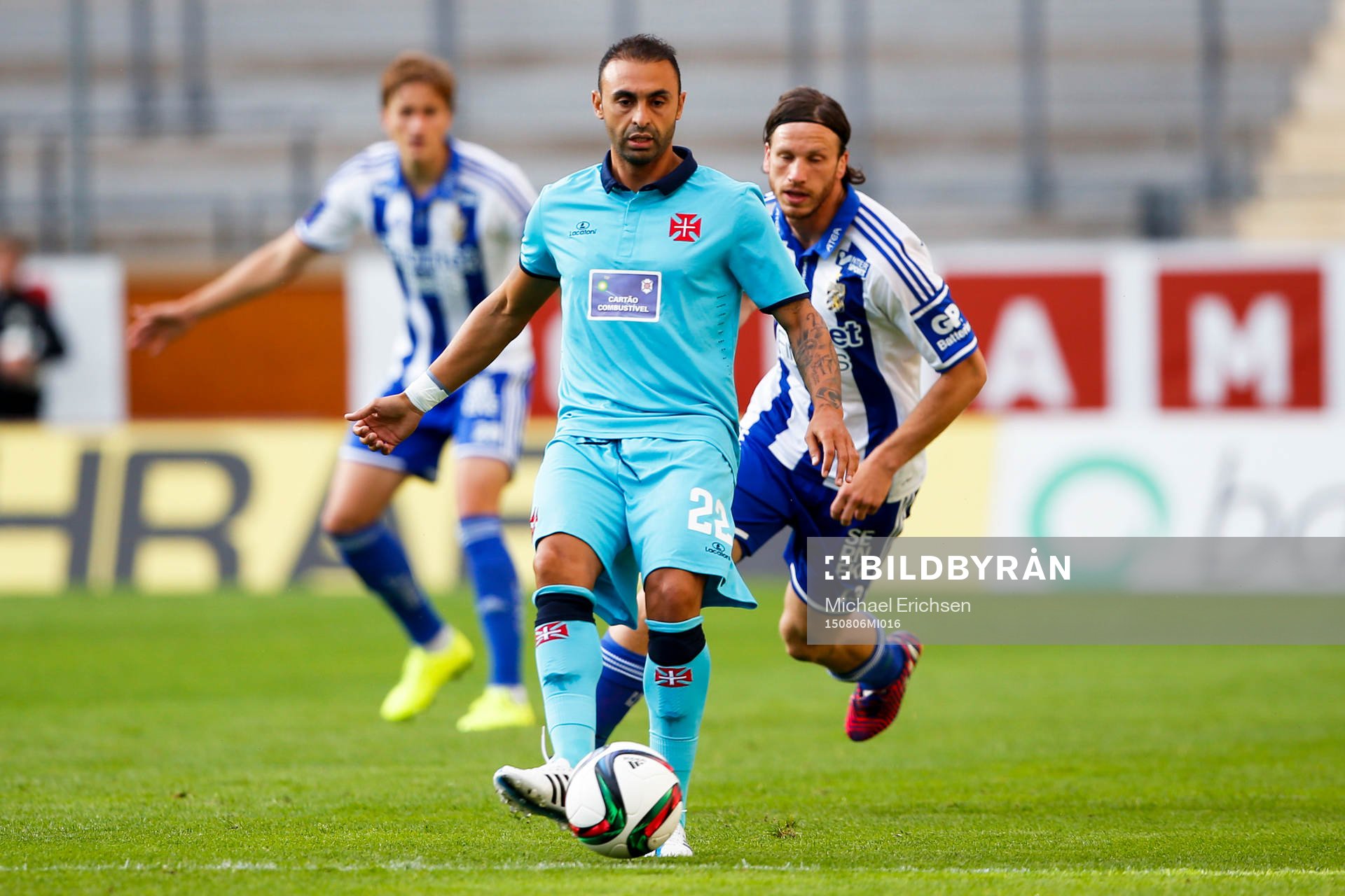 Belenenses Carlos Martins och IFK Göteborgs Gustav Svensson