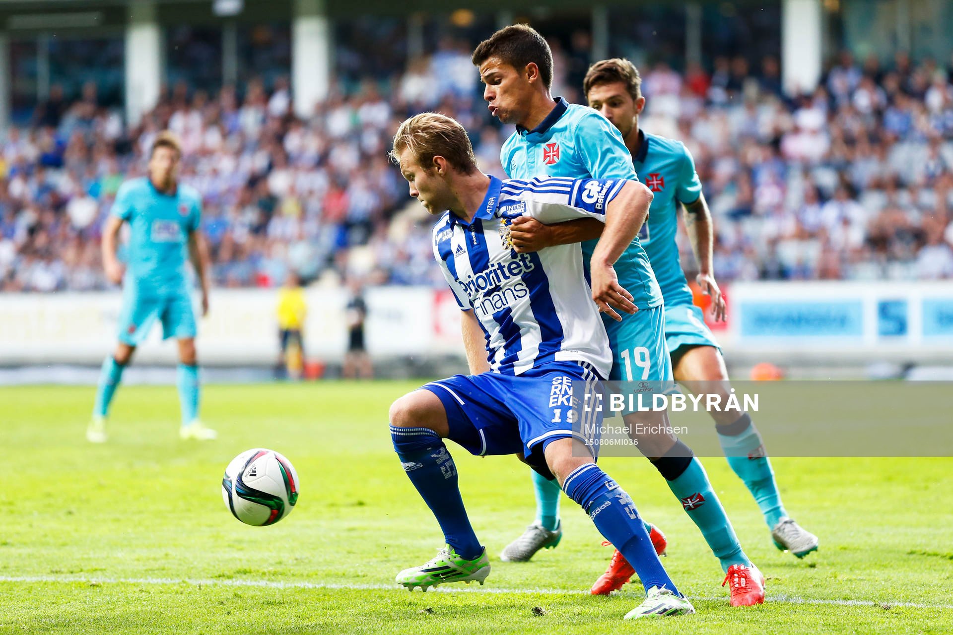IFK Göteborgs Gustav Engvall och Belenenses André Geraldes