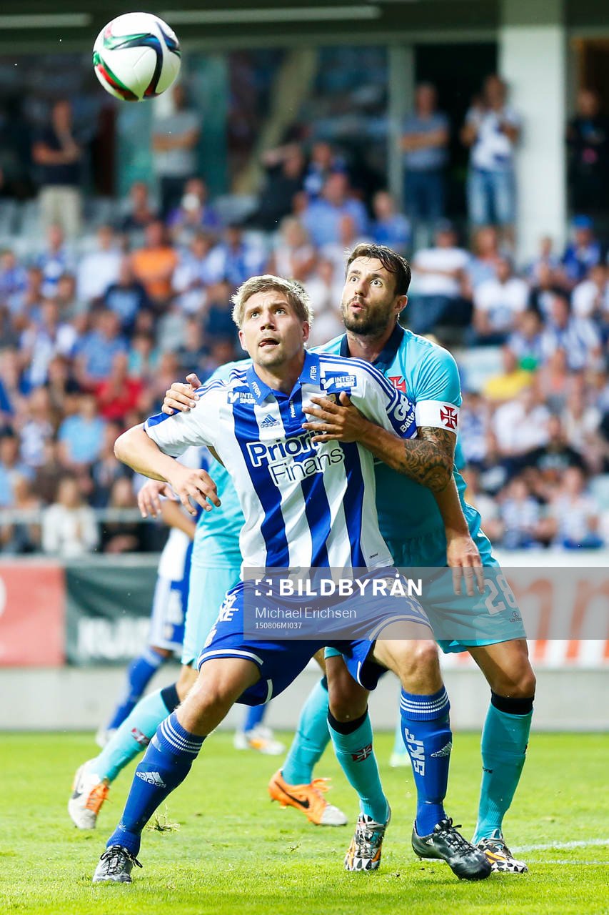 IFK Göteborgs Mikael Boman och Belenenses Brandão