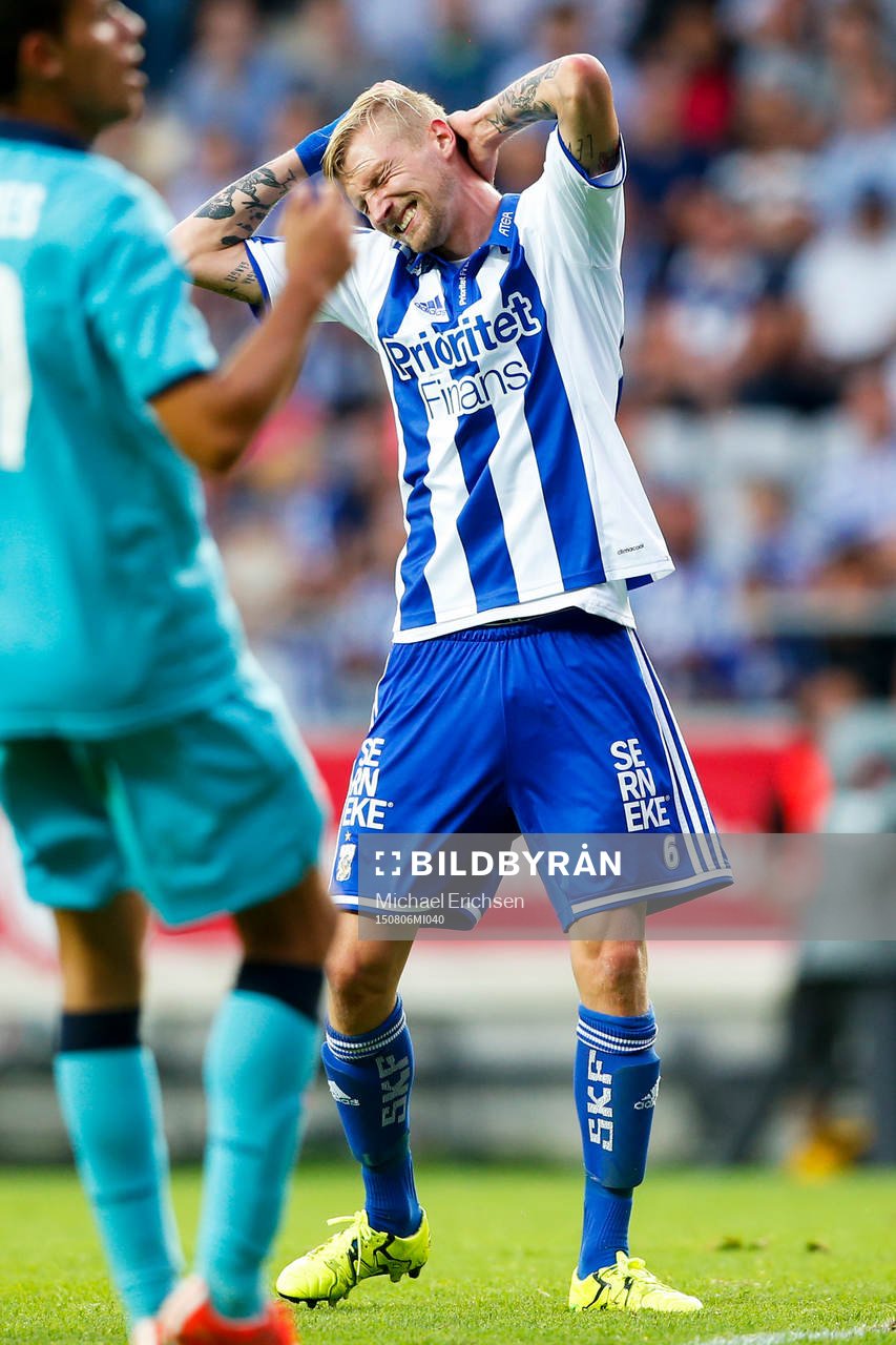IFK Göteborgs Sebastian Eriksson deppar