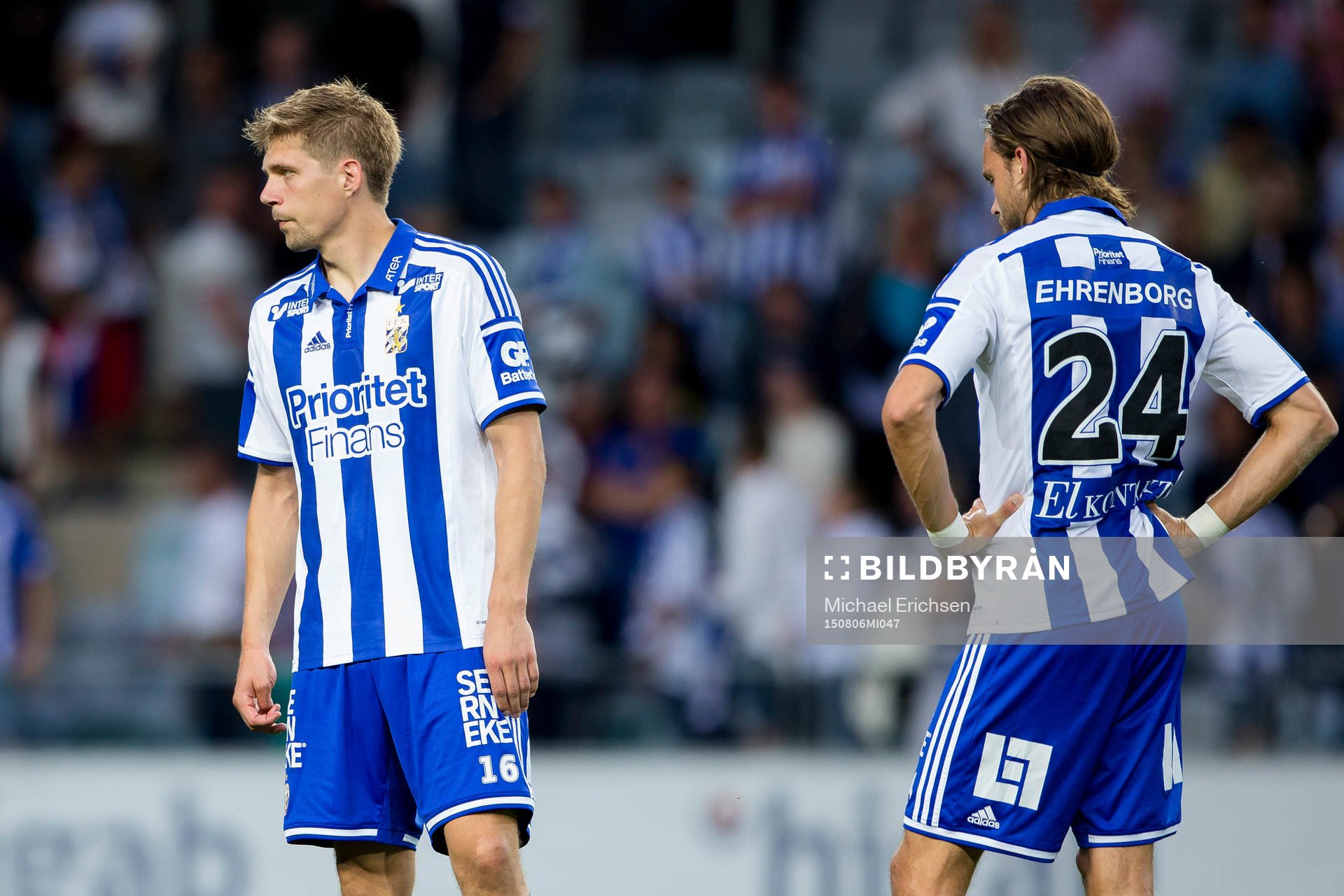IFK Göteborgs Mikael Boman och Tom Pettersson deppar