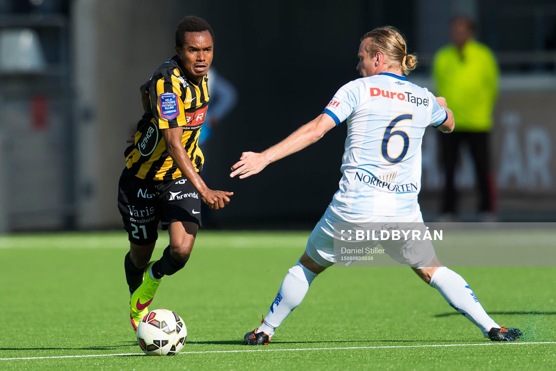 Häckens Nasiru Mohammed och Gefles Jesper Florén