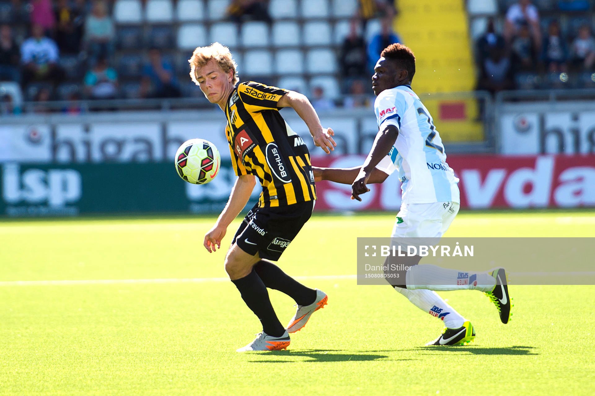 Häckens Adam Andersson och  Gefles Kvame Bonsu