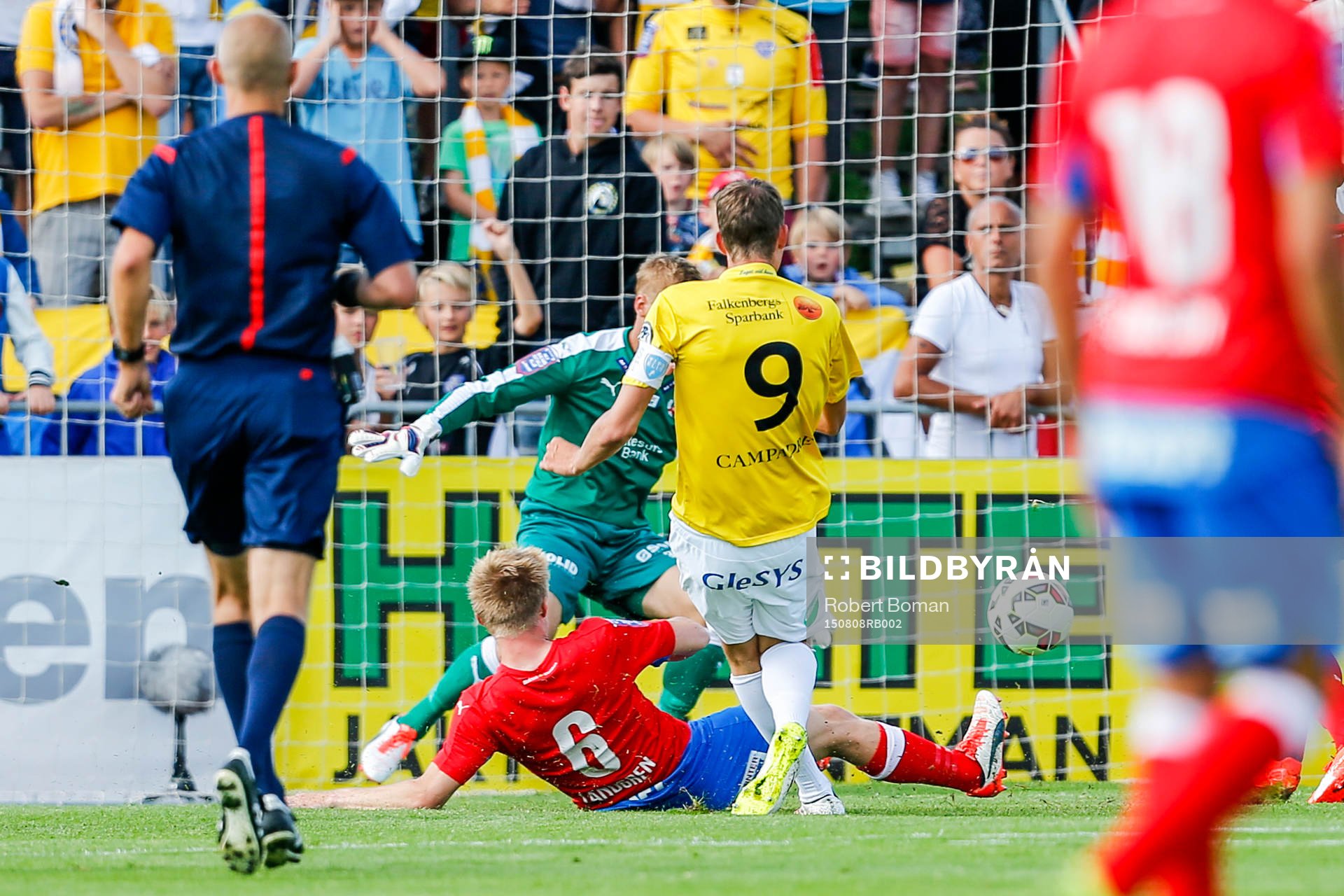 Falkenbergs Gustaf Nilsson gör 1-0
