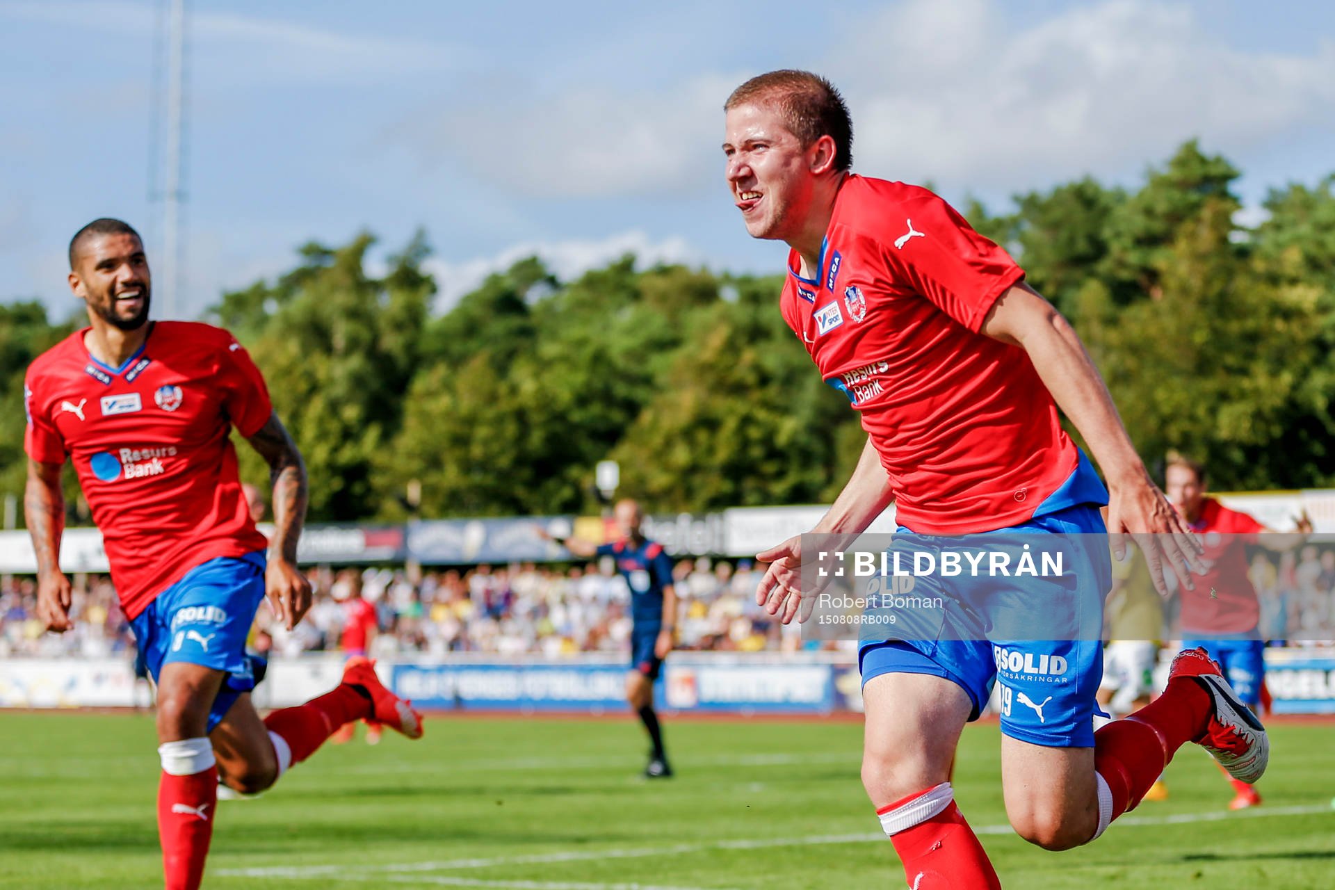 Helsingborgs Darijan Bojanic jublar