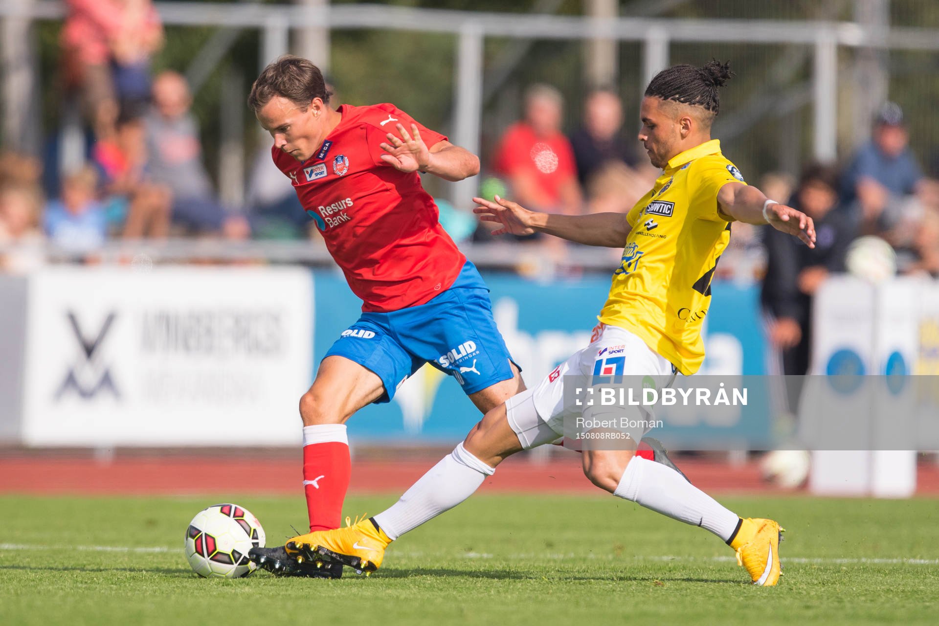 Helsingborgs Anton Wede och Falkenbergs Aleksander Jakobsen