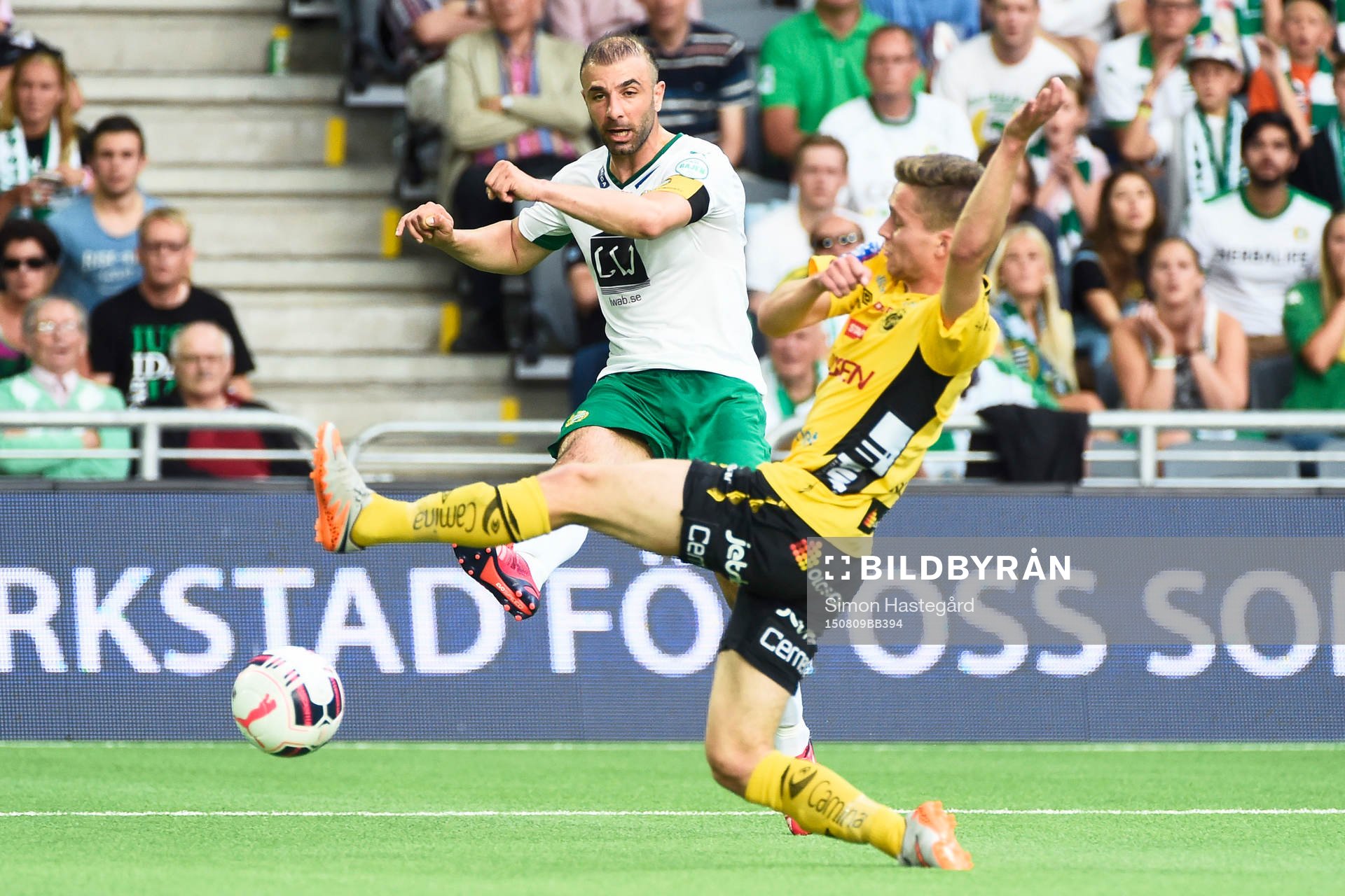 Hammarbys Kennedy Bakircioglu och Elfsborgs Adam Lundqvist