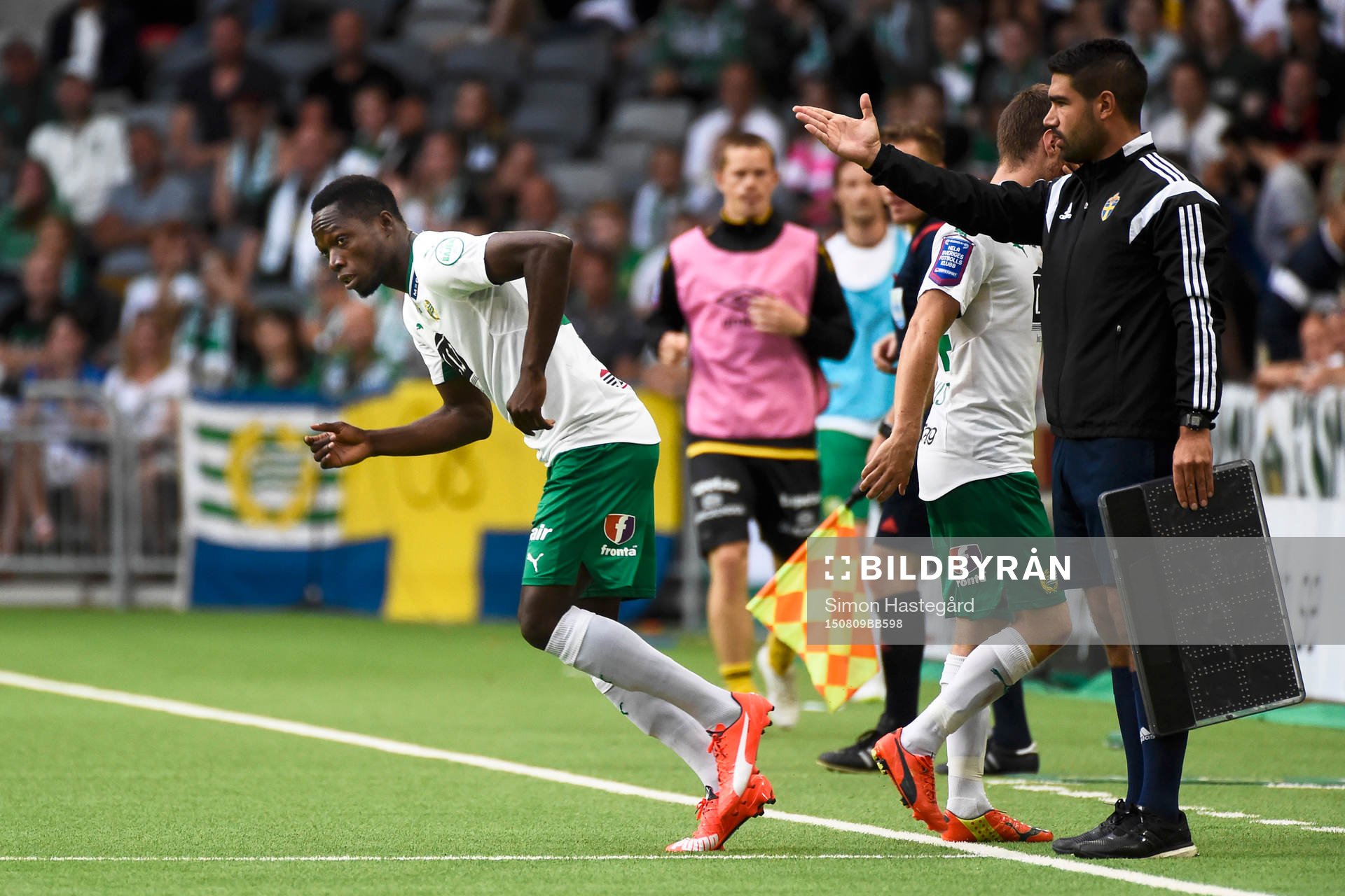 Hammarbys Amadaiya Rennie blir inbytt
