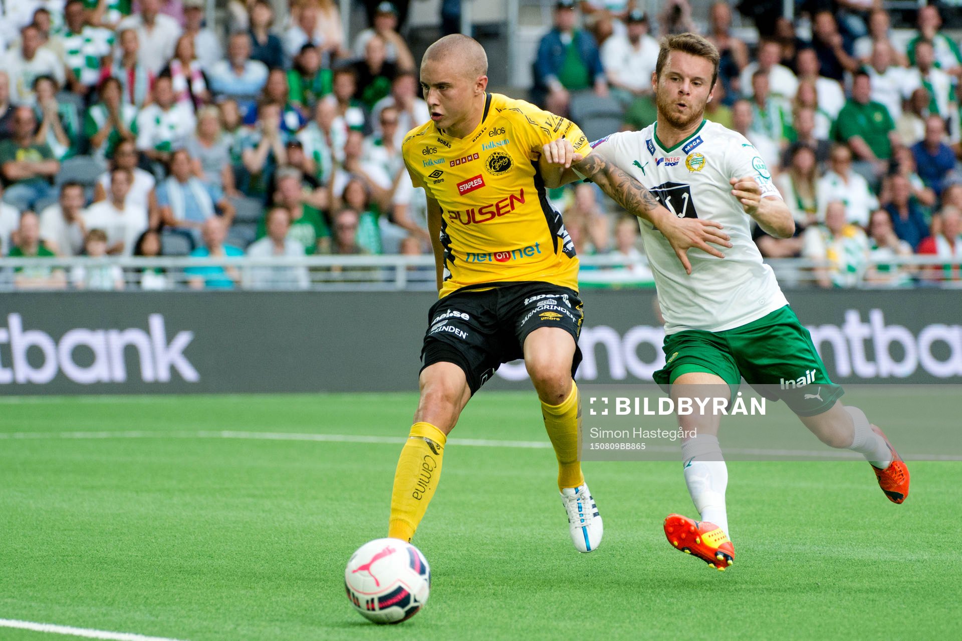 Elfsborgs Sebastian Holmén och Hammarbys Måns Söderqvist