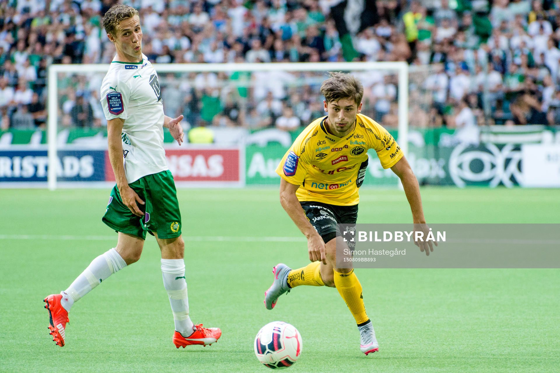 Hammarbys Fredrik Torsteinbö och Elfsborgs Arber Zeneli