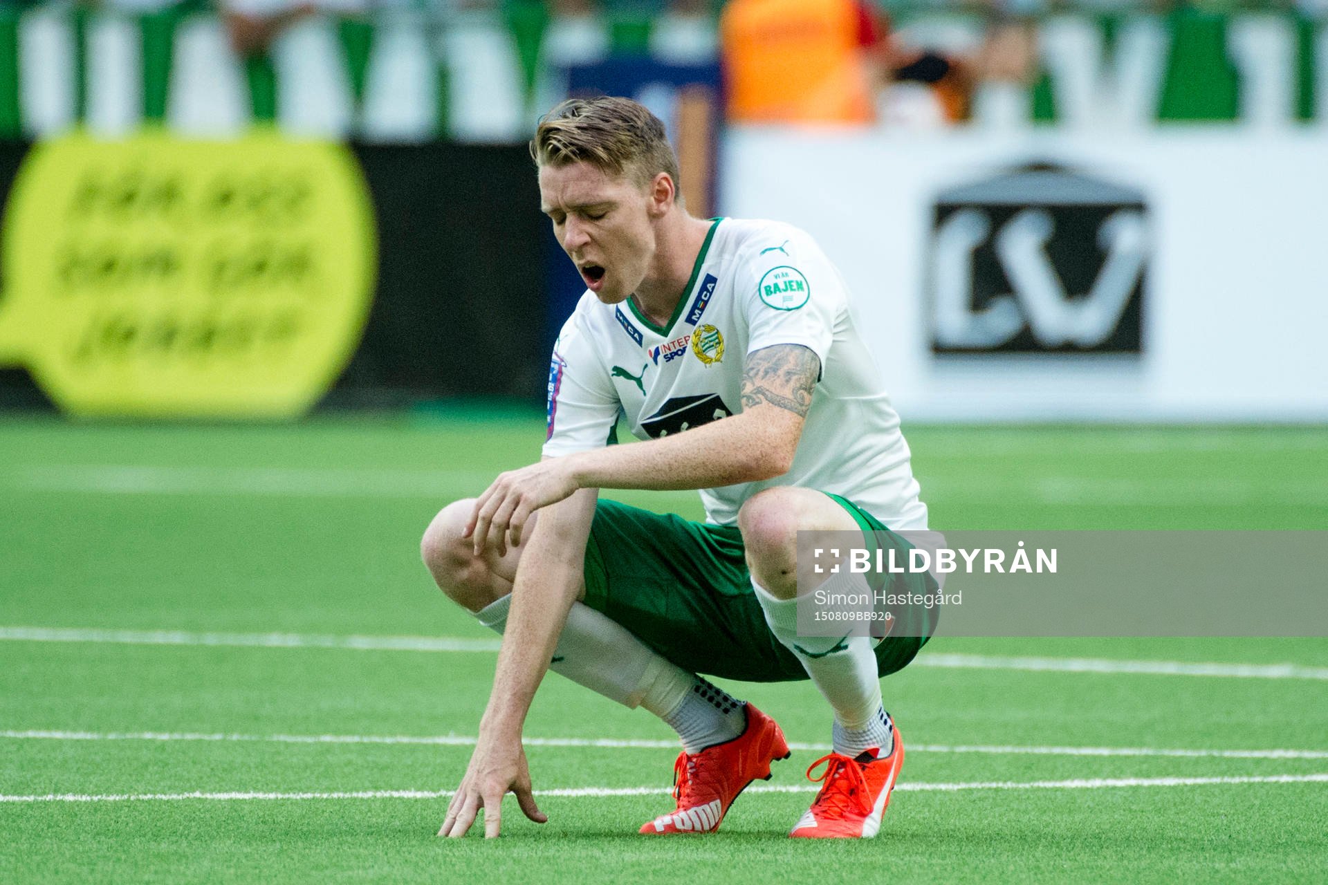 Hammarbys Birkir Már Saevarsson deppar