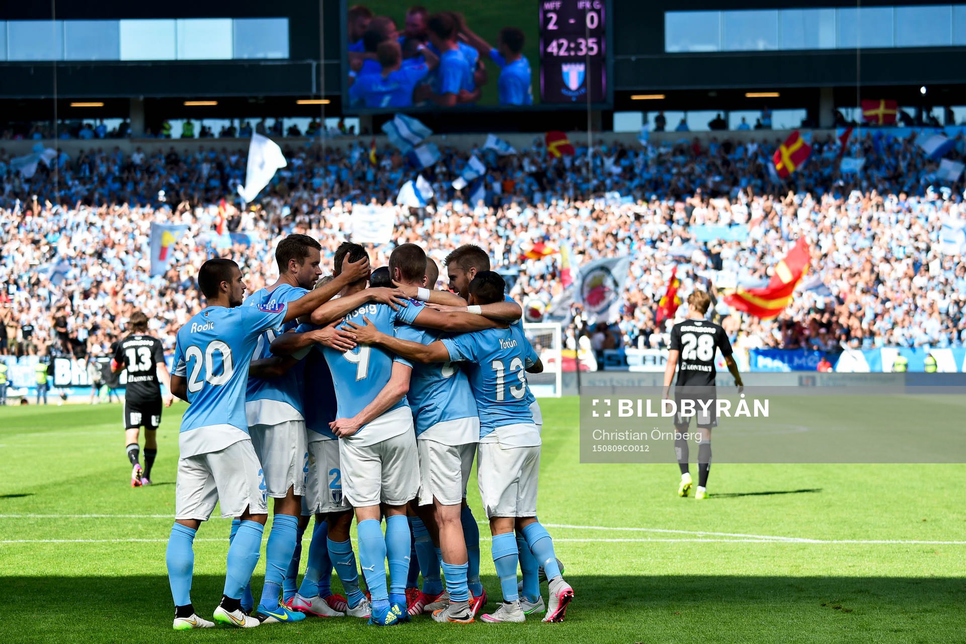Malmö FFs Markus Rosenberg jublar