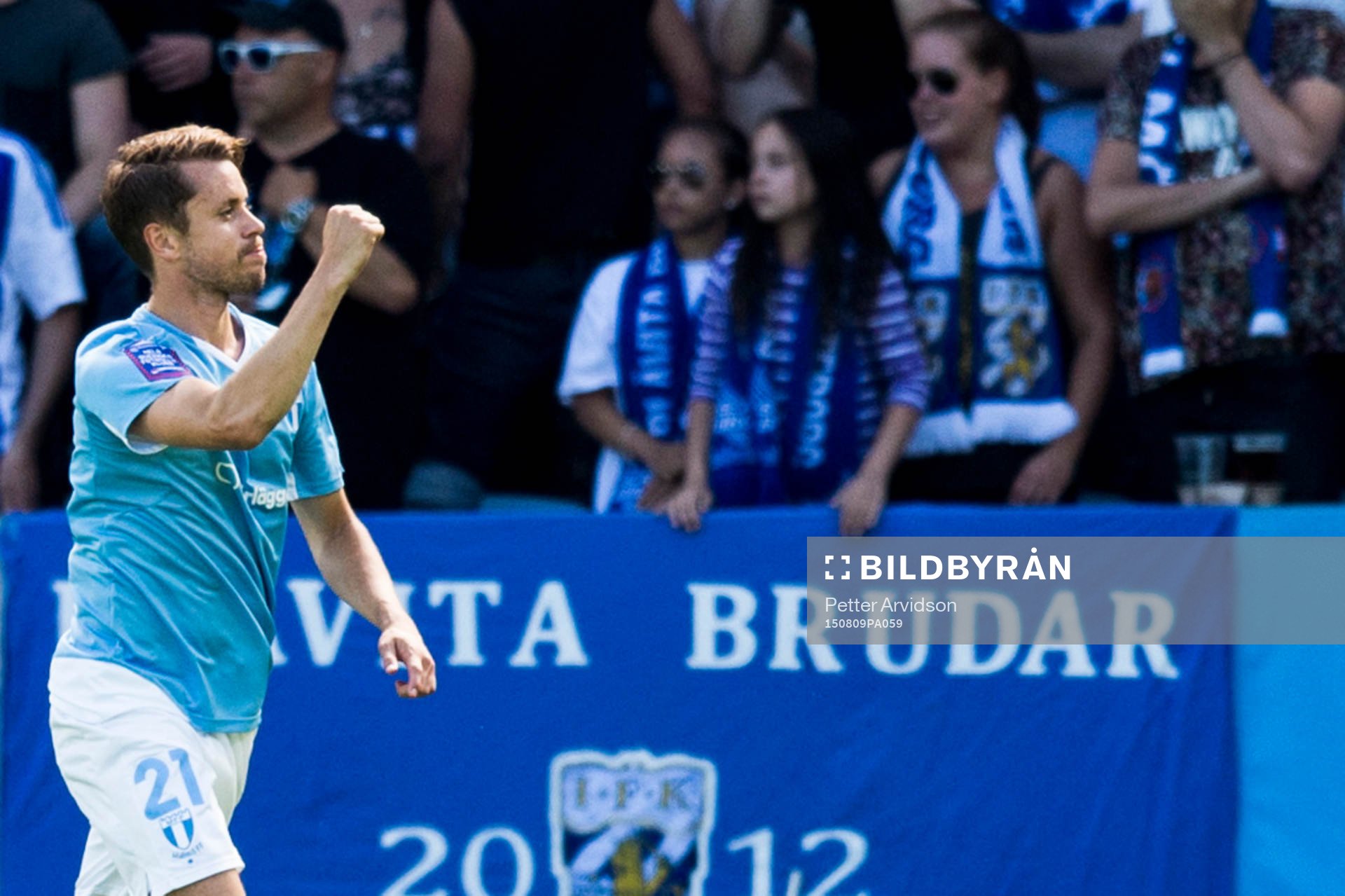 Malmö FFs Kari Arnason jublar