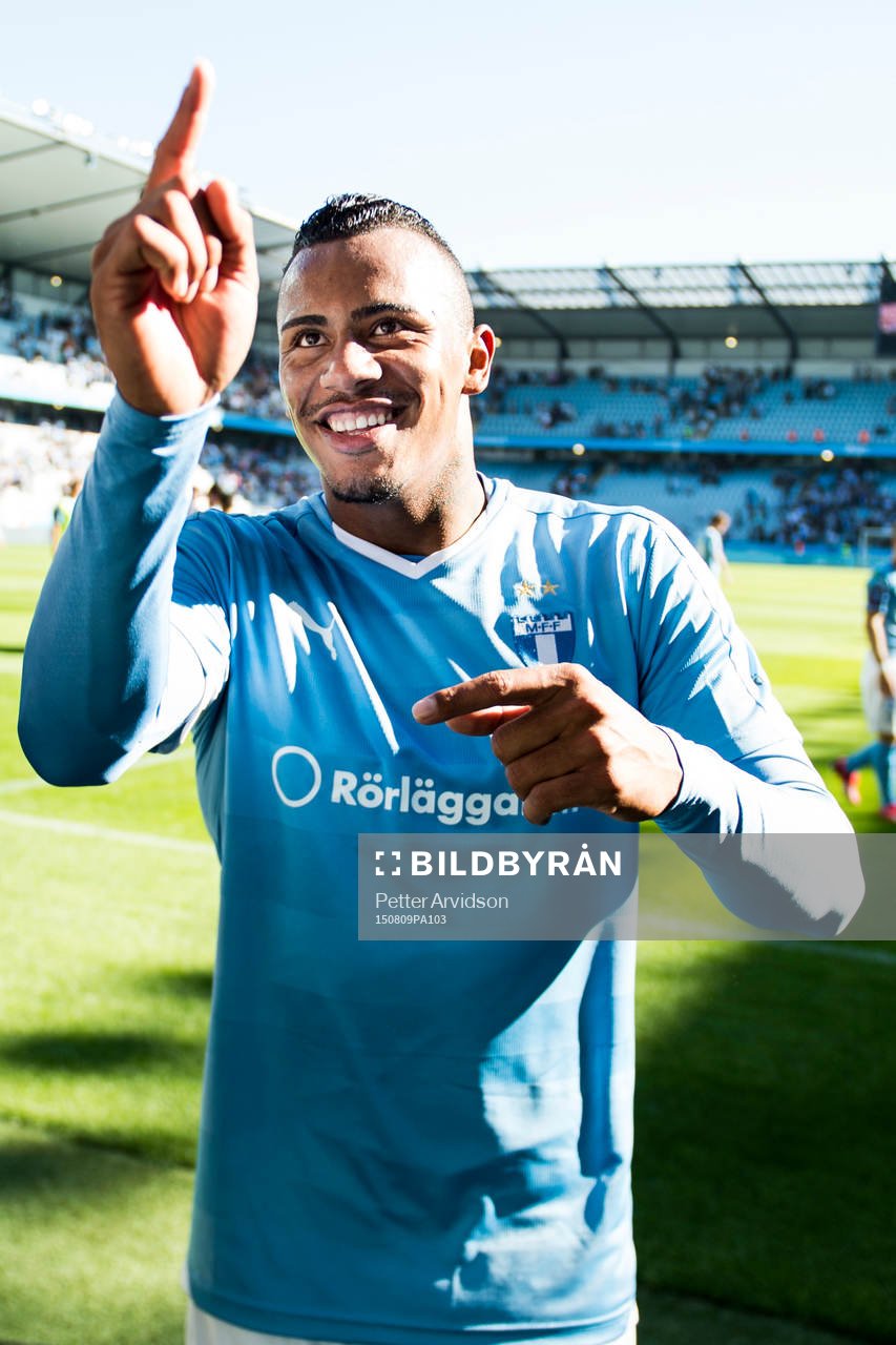 Malmö FFs Felipe Carvalho jublar