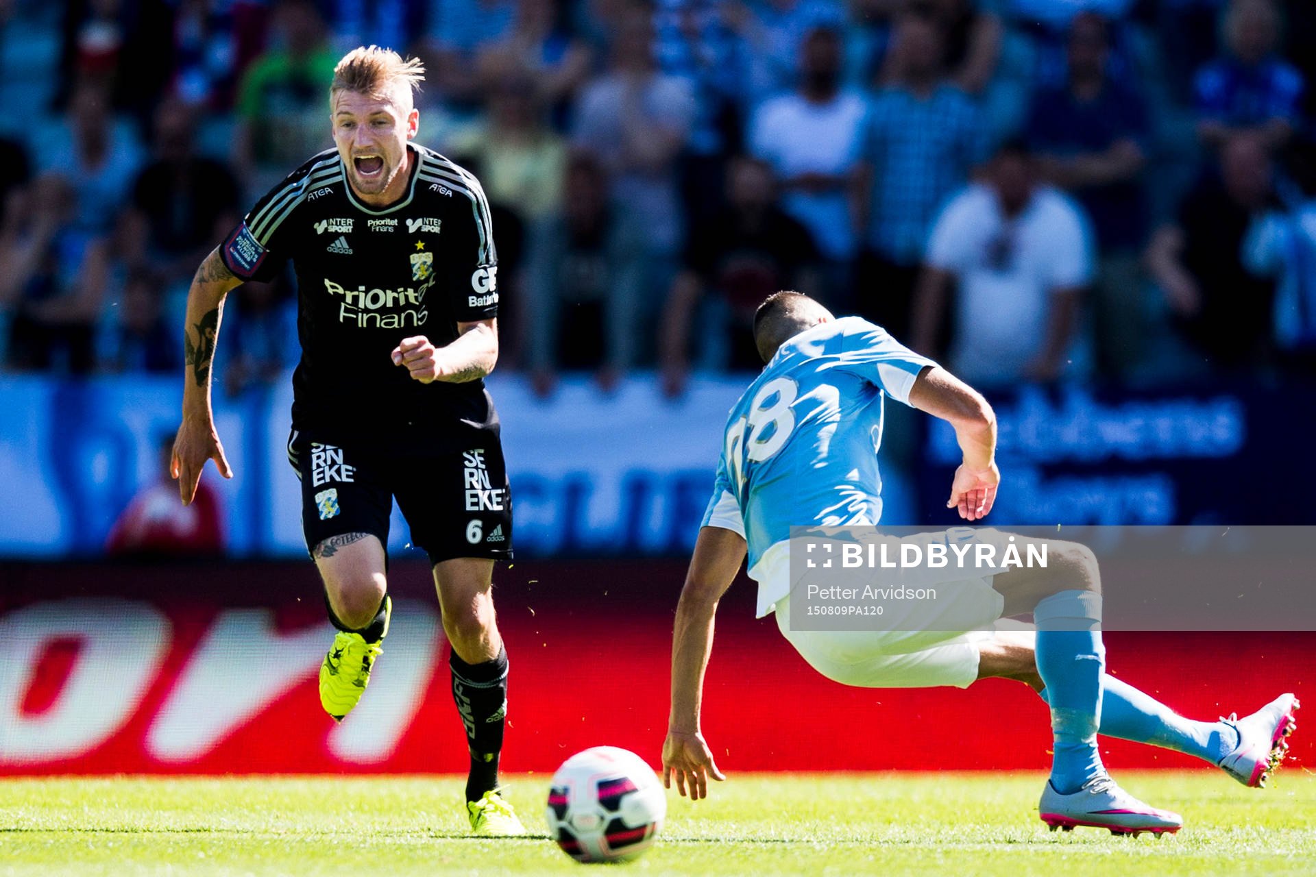 IFK Göteborgs Sebastian Eriksson och Malmö FFs Nikola