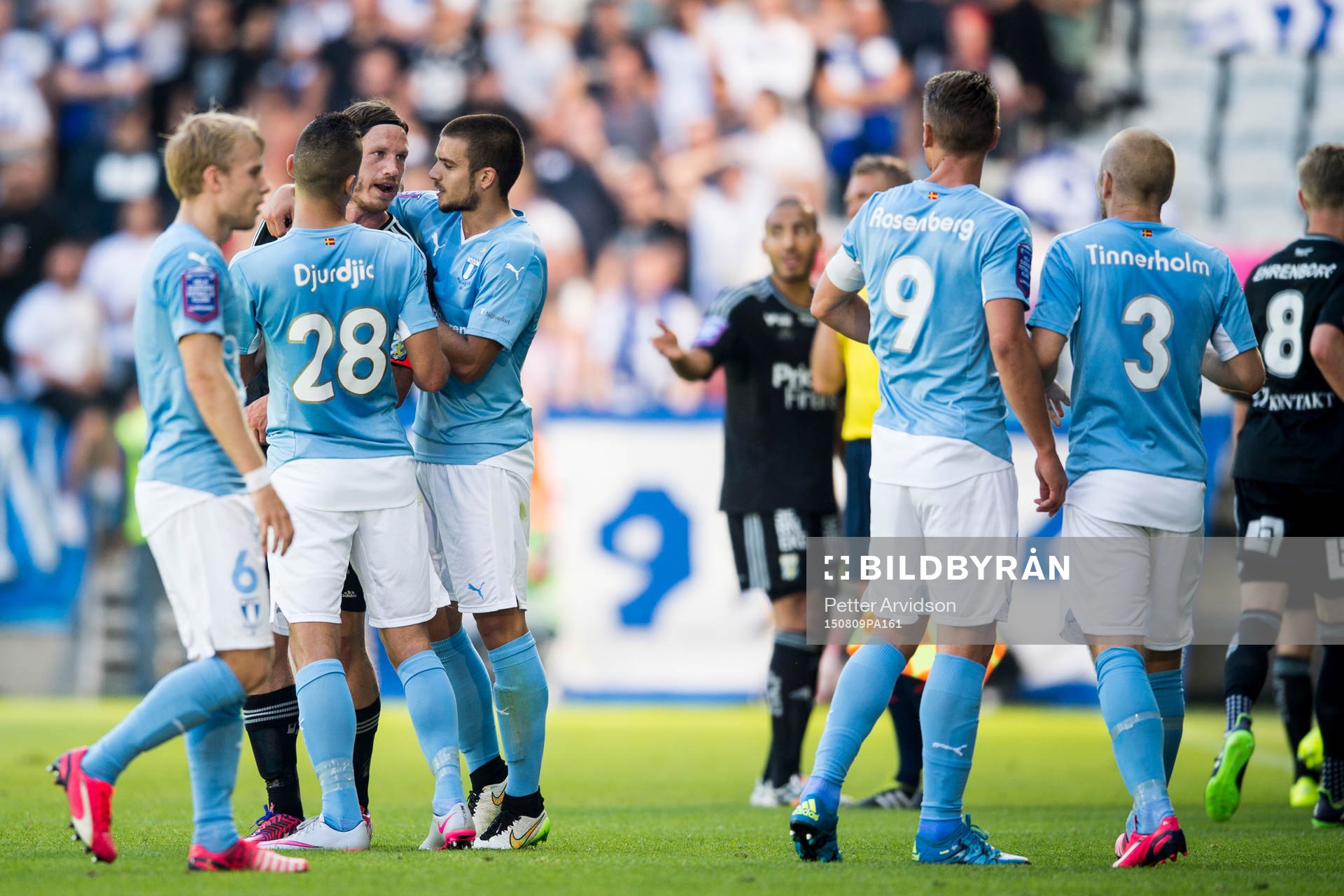 Irriterat mellan IFK Göteborgs Gustav Svensson och Malmö