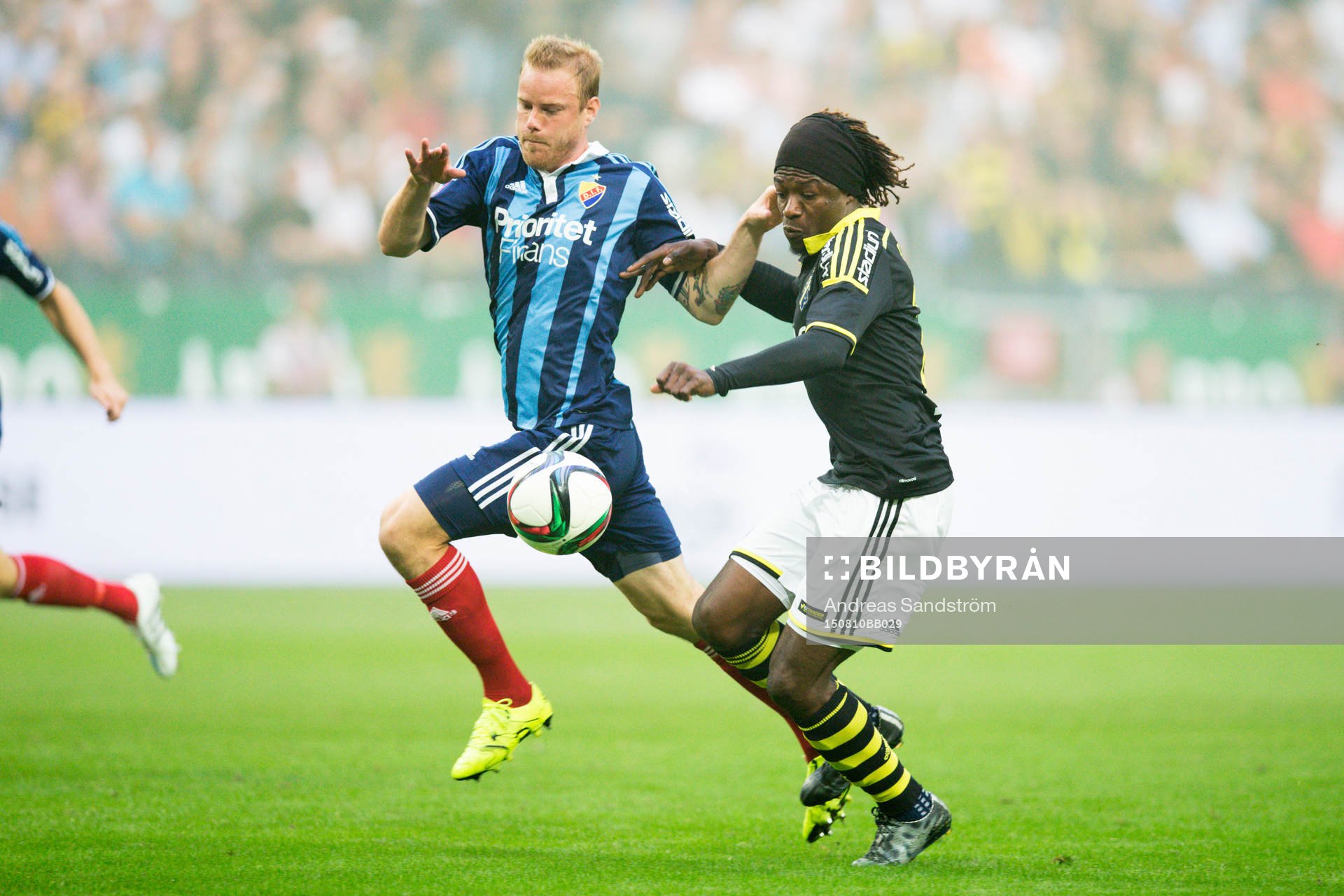 s Mohamed Bangura och Djurgårdens Fredrik Stenman
