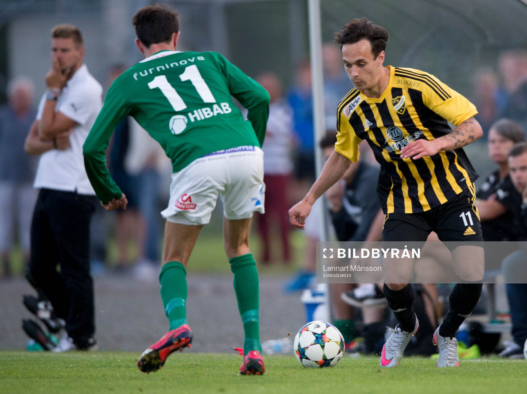 s Liridon Ahmeti i matchen i division 2 mellan IFK