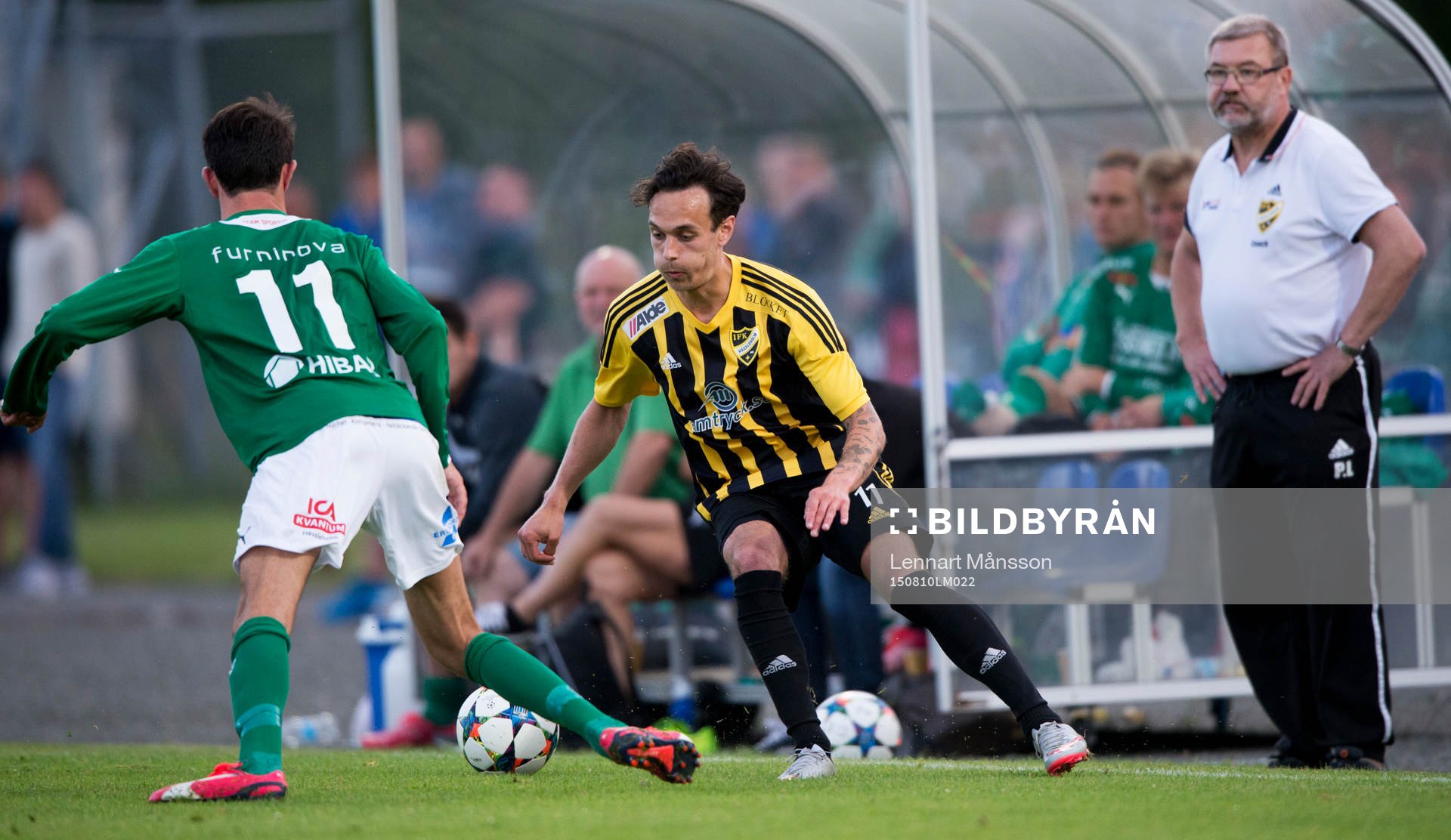s Liridon Ahmeti i matchen i division 2 mellan IFK