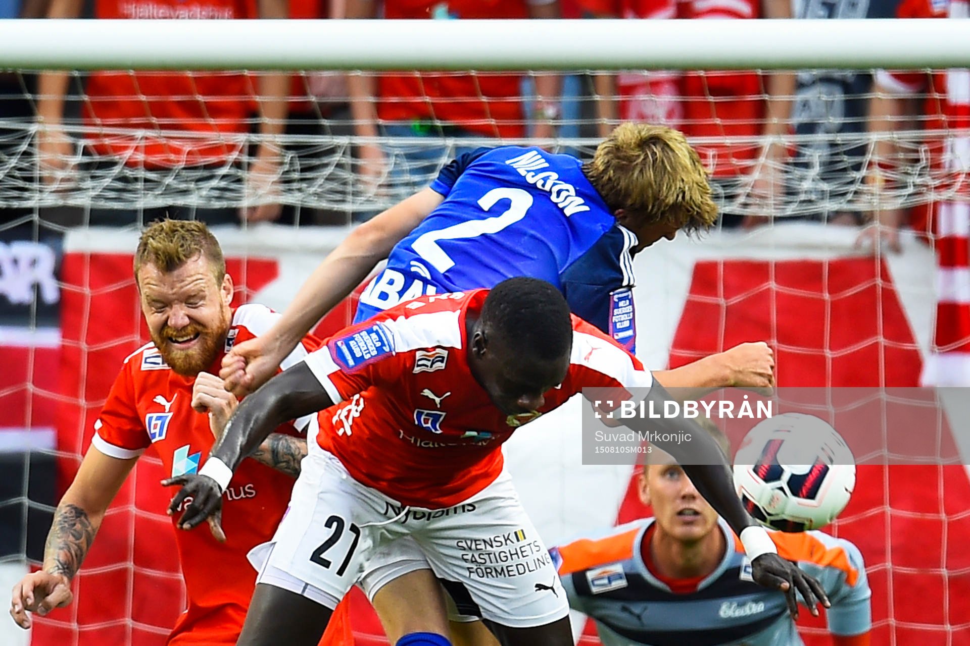 Kalmars Papa Alioune Diouf och Sundsvalls Joakim Nilsson