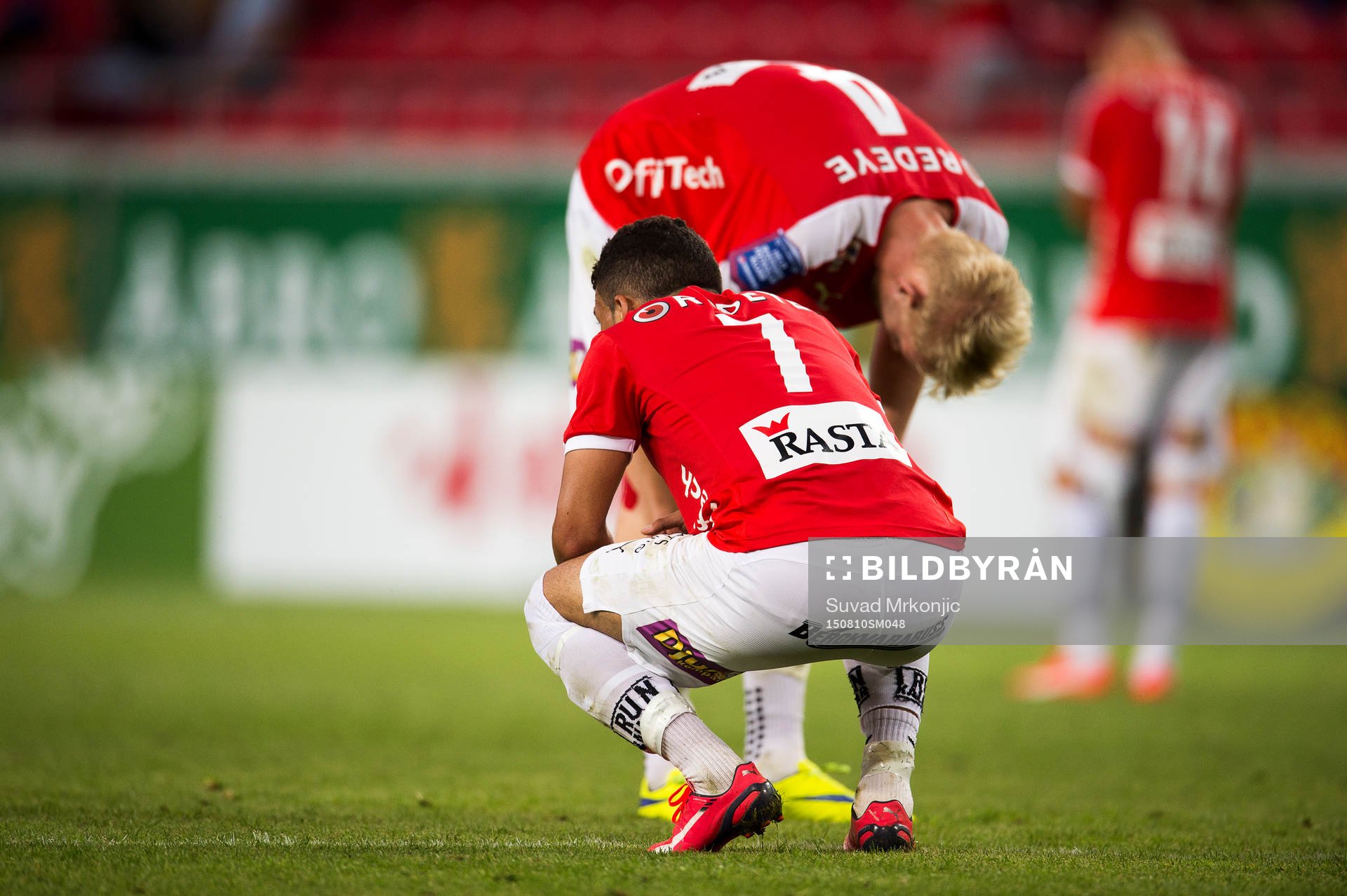 Kalmars Ismael Silva Lima och Ludvig Öhman deppar