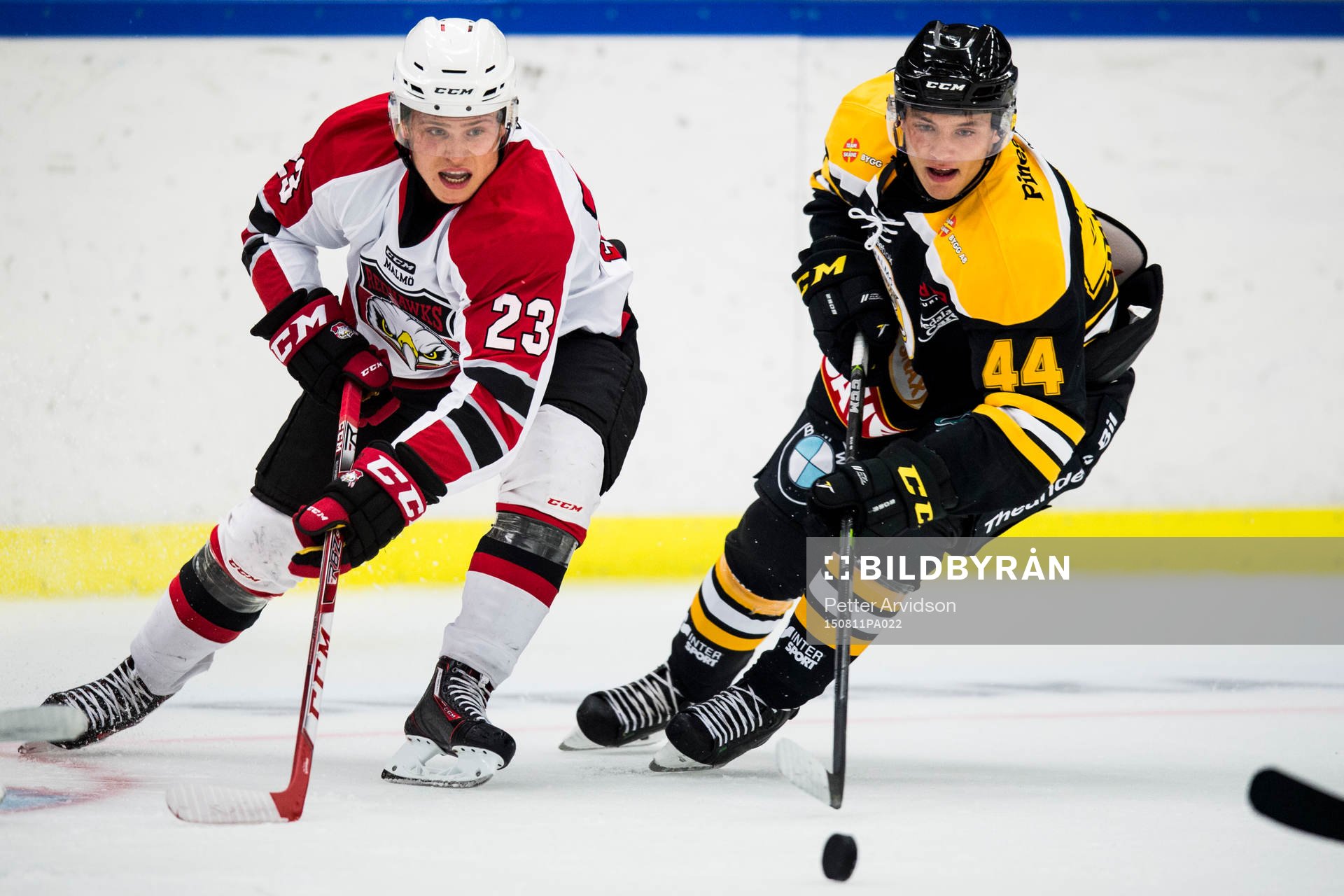 Malmö Redhawks Christoffer Forsberg och Panterns Erik