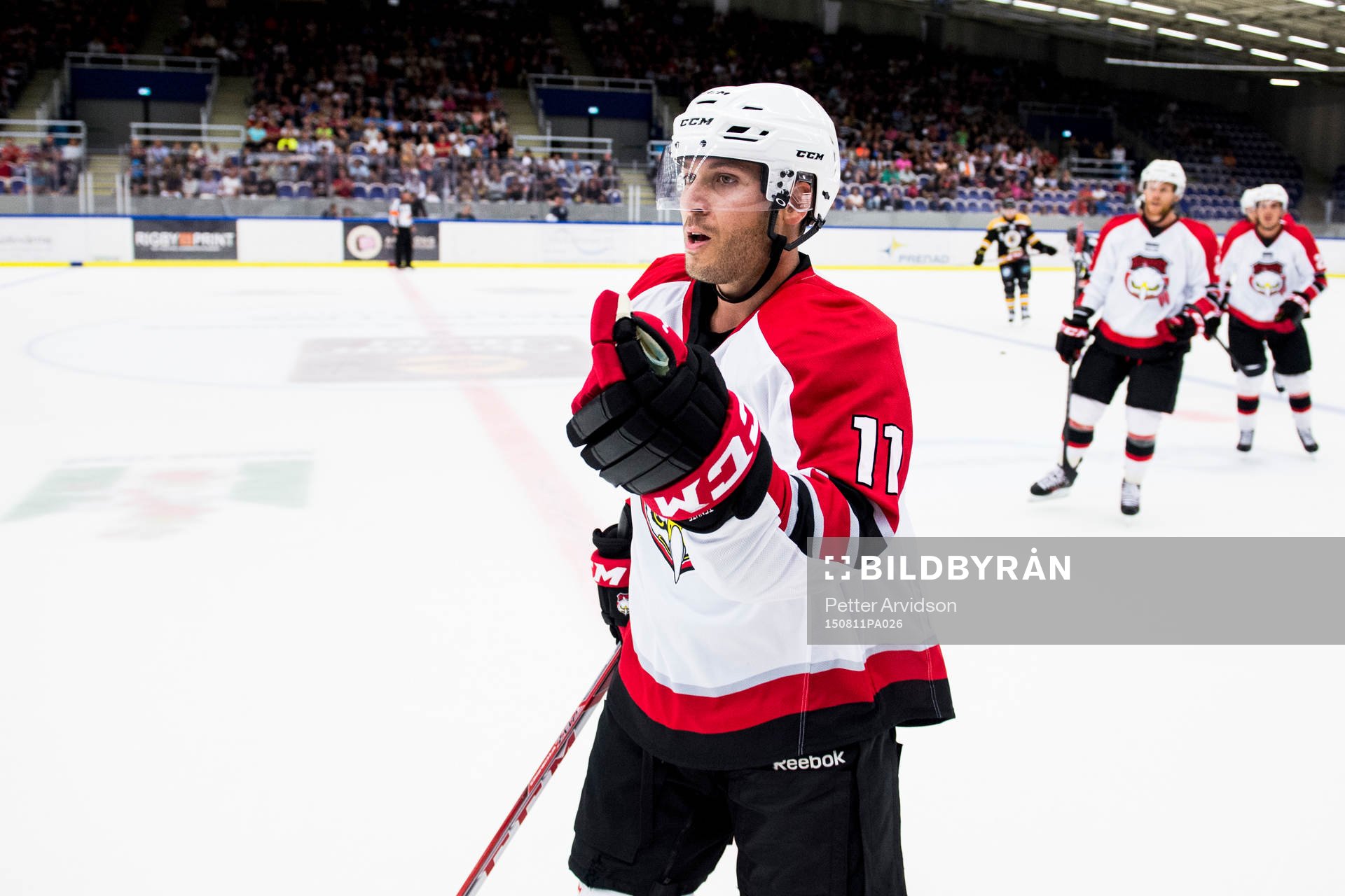 Malmö Redhawks Joey Tenute jublar