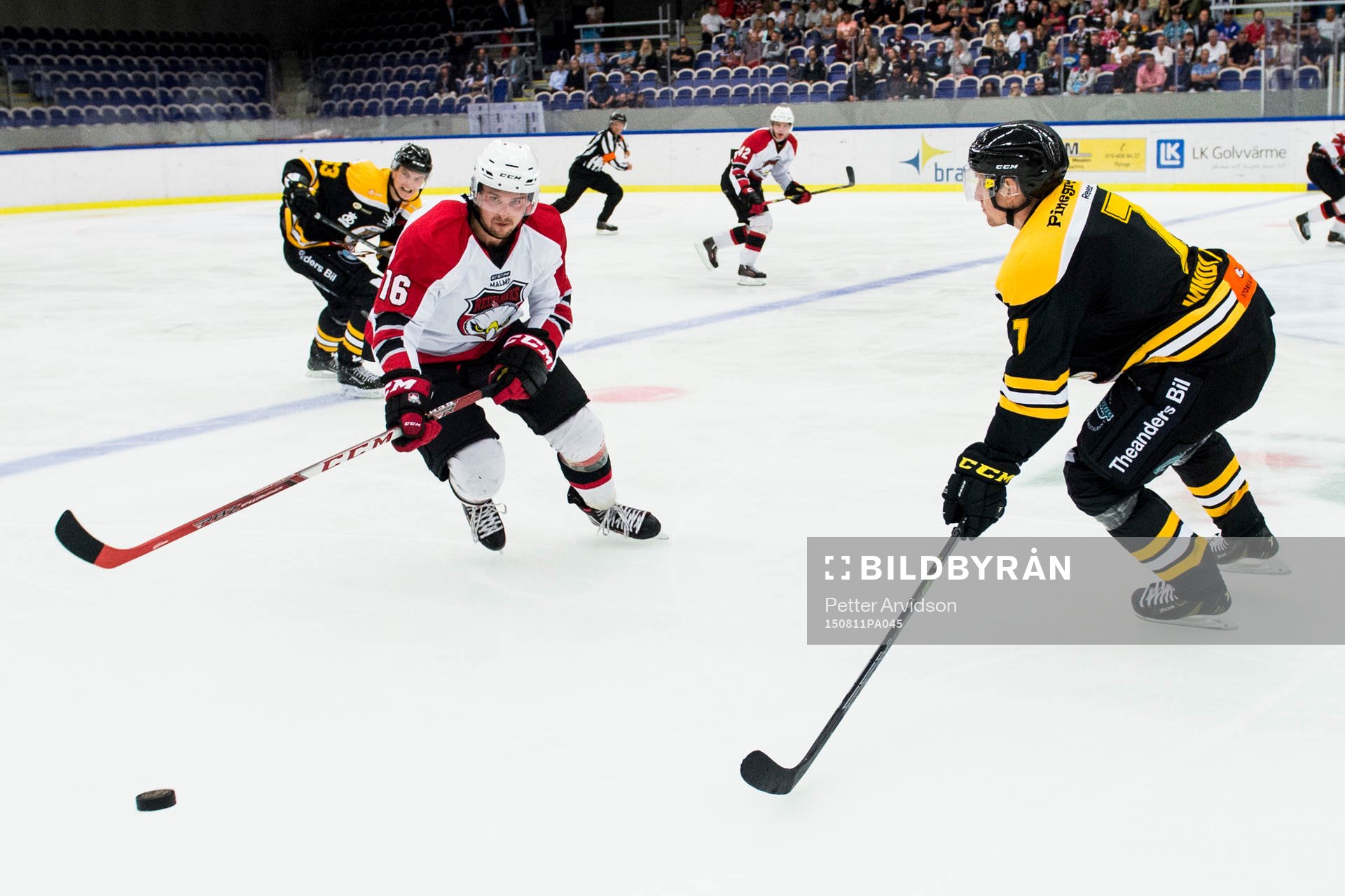 Malmö Redhawks Magnus Häggström och Panterns Filip