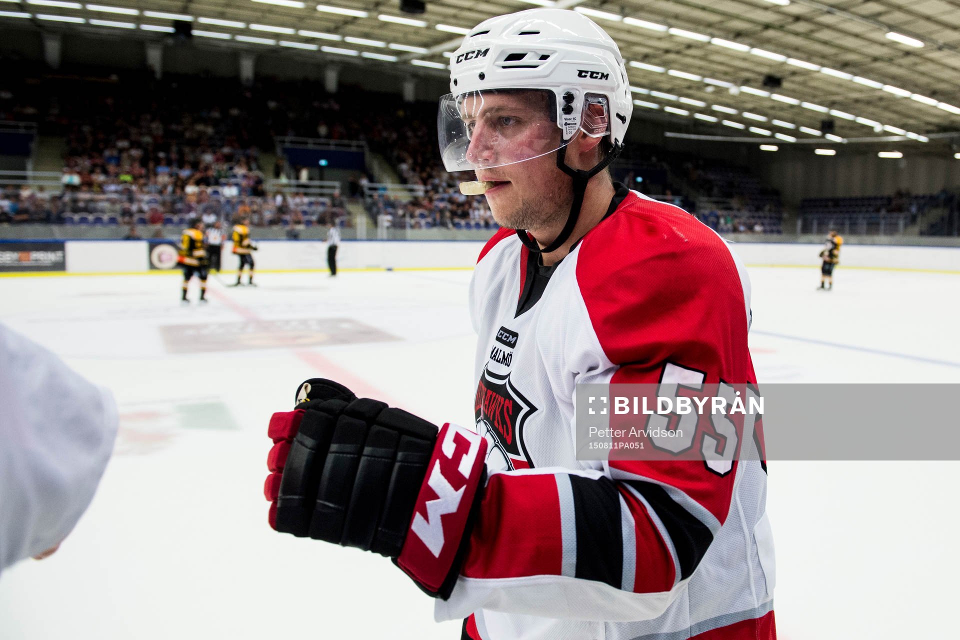 Malmö Redhawks Johan Björk jublar