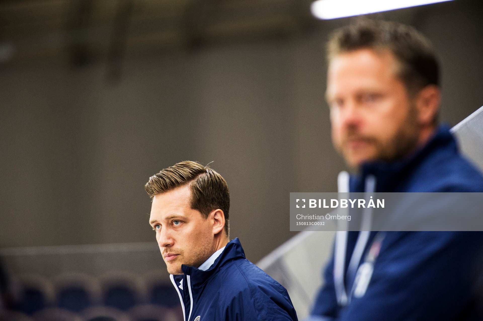 Växjös tränare Sam Hallam och assisterande tränare