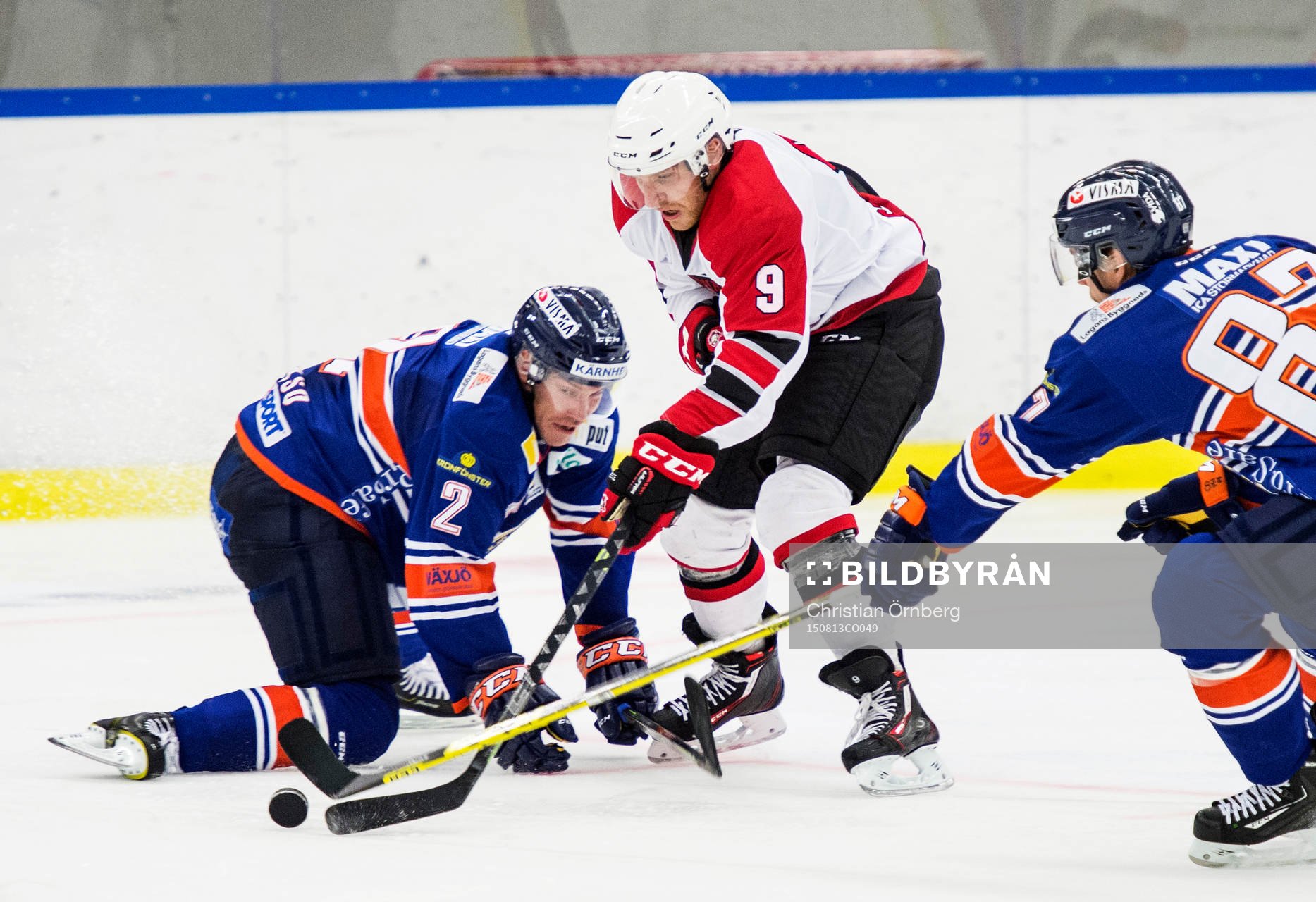 Närkam mellan Malmö Redhawks Frederik Storm och Växjös