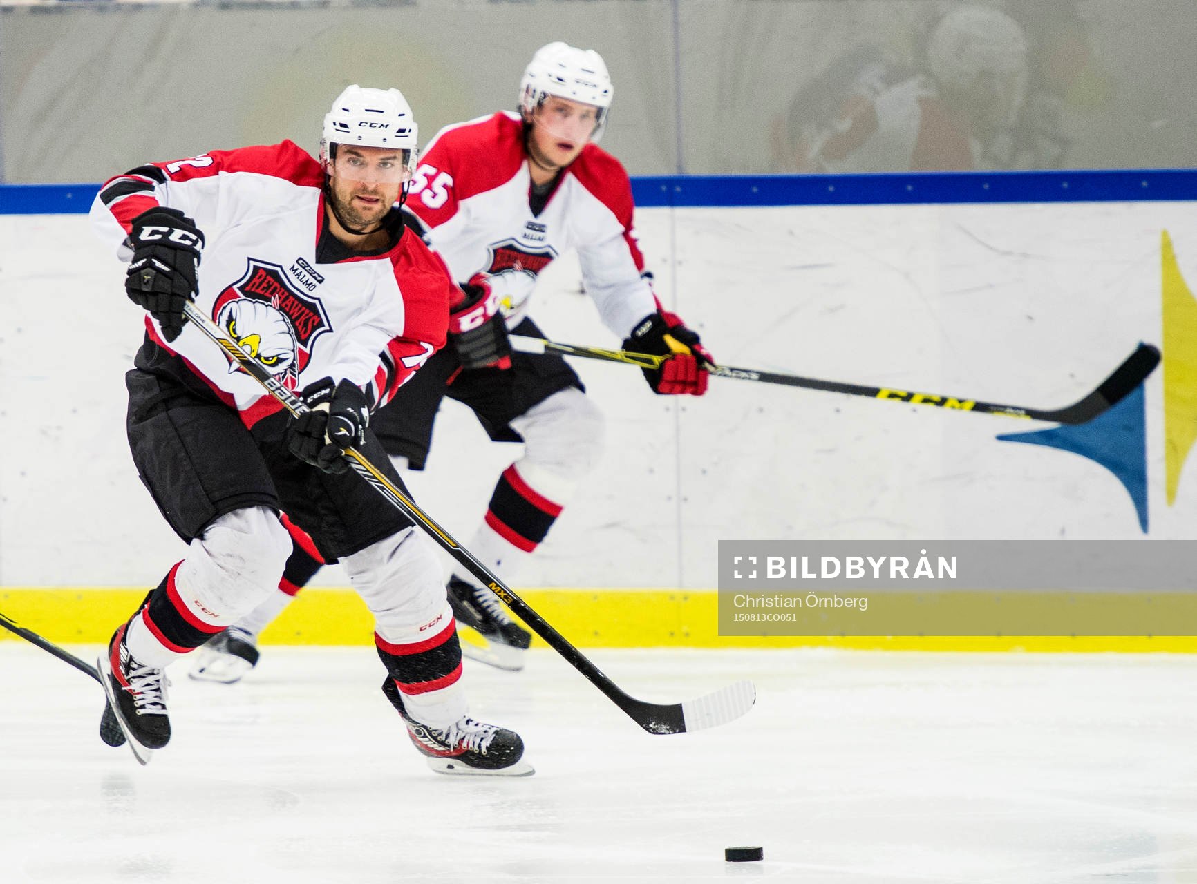 Malmö Redhawks TJ Galiardi och Johan Björk