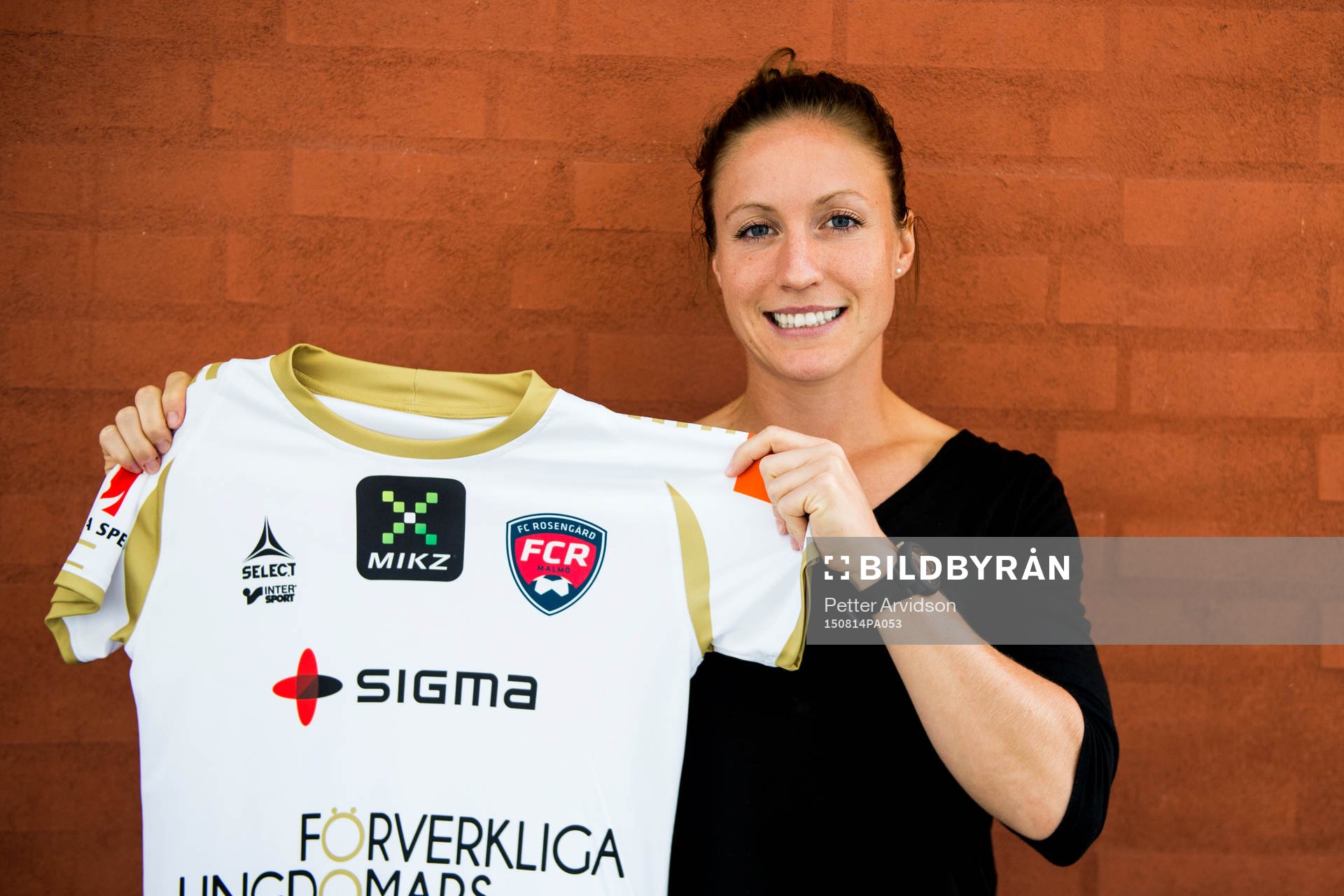 Rosengårds nyförvärv Josee Belanger poserar för ett portätt inför fotbollsmatchen i Damallsvenskan mellan FC Rosengård och Vittsjö den 14 augusti 2015 i Malmö.