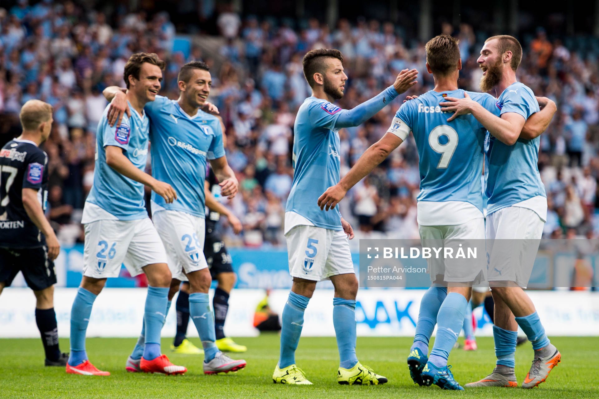 Malmö FFs Andreas Vindheim, Nikola Djurjic, Erdal Rakip,
