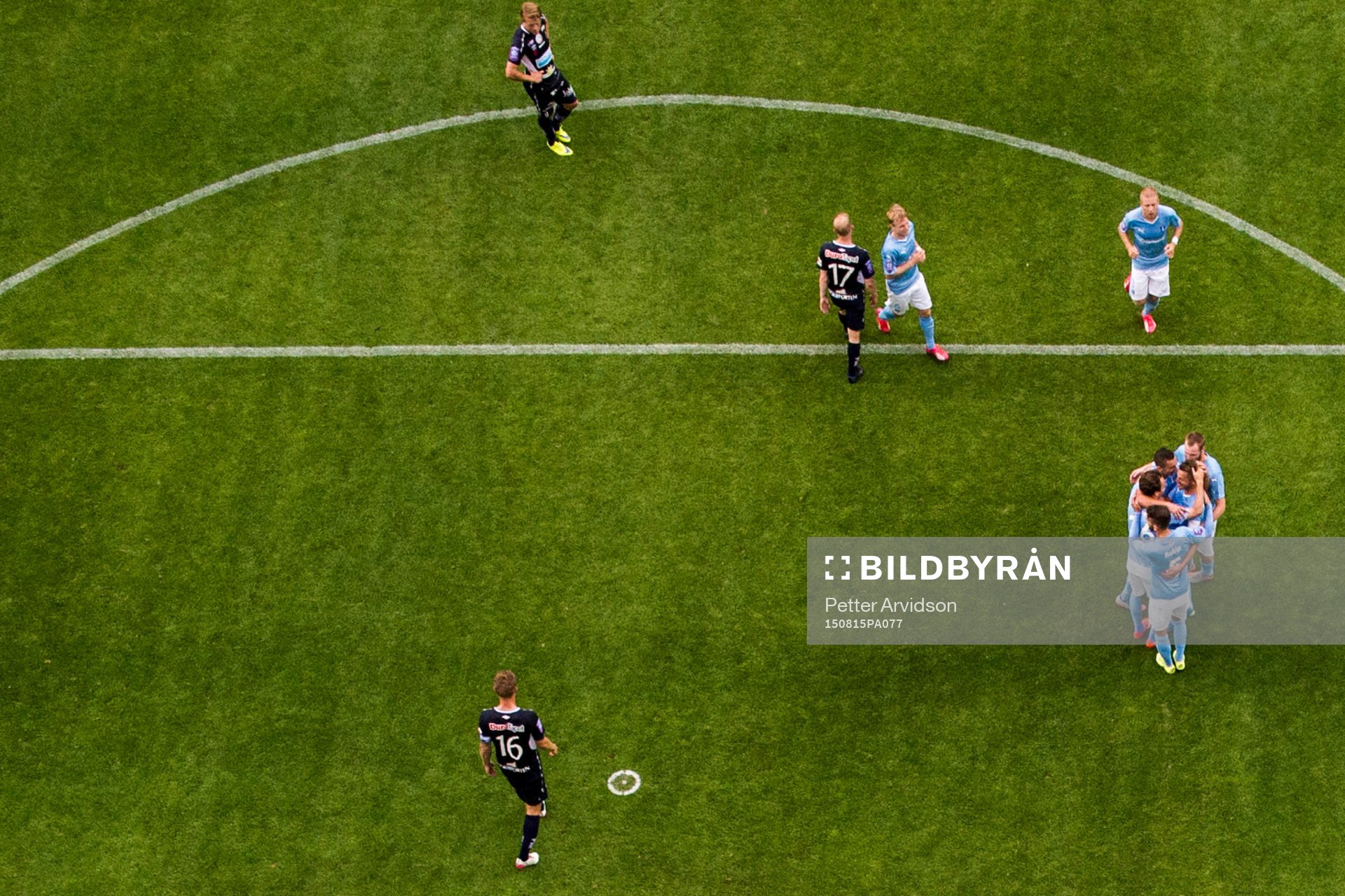 Malmö FFs spelare jublar