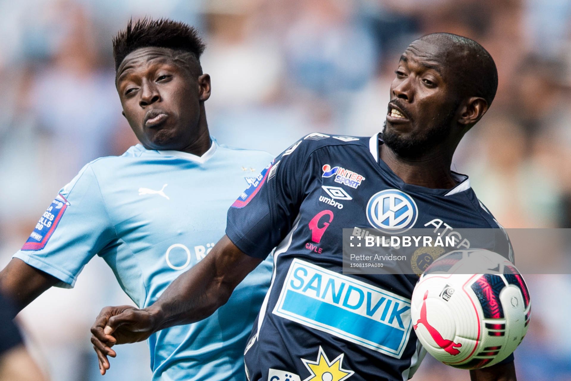 Malmö FFs Pa Konate och Gefles Dioh Williams