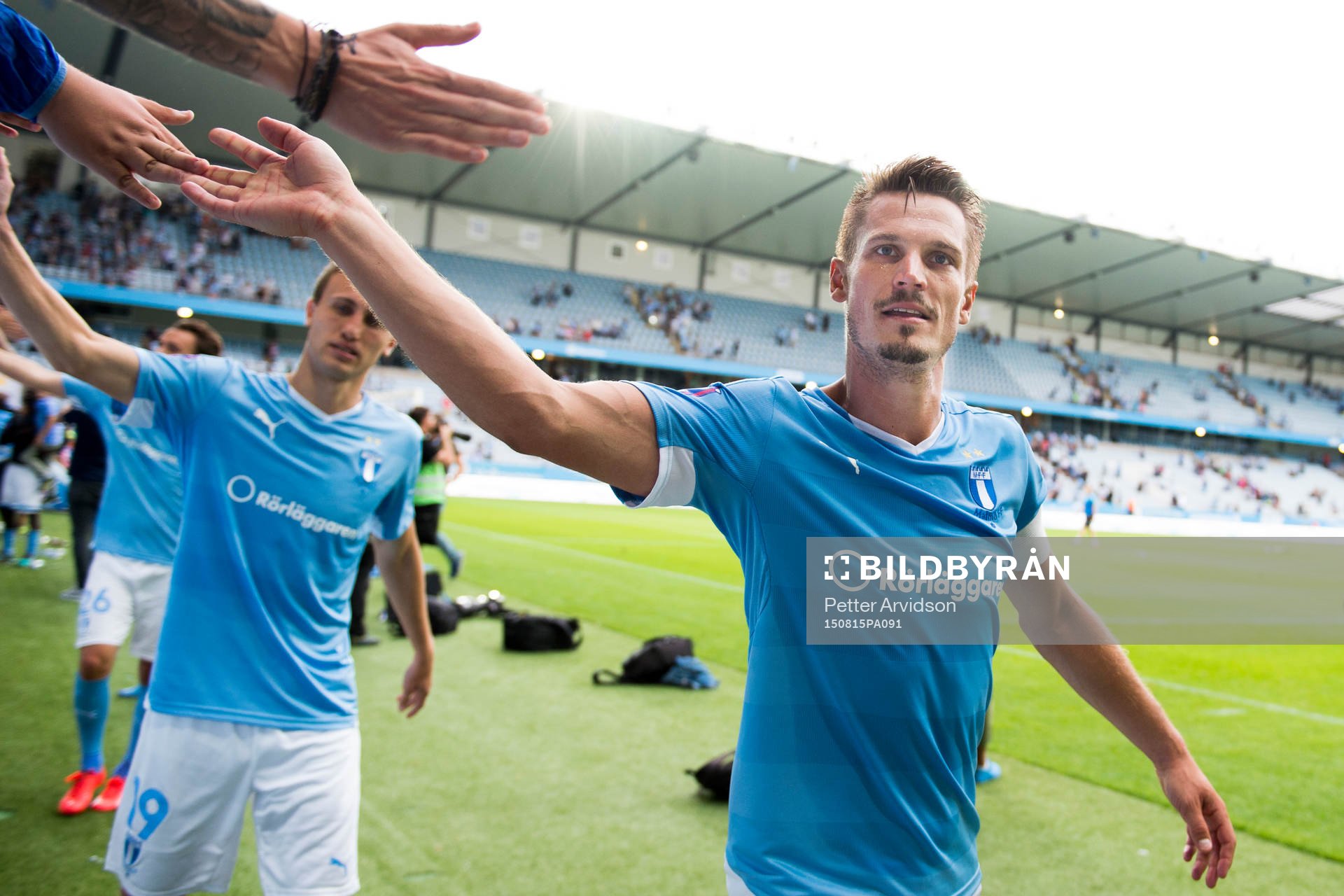 Malmö FFs Markus Rosenberg tackar publiken