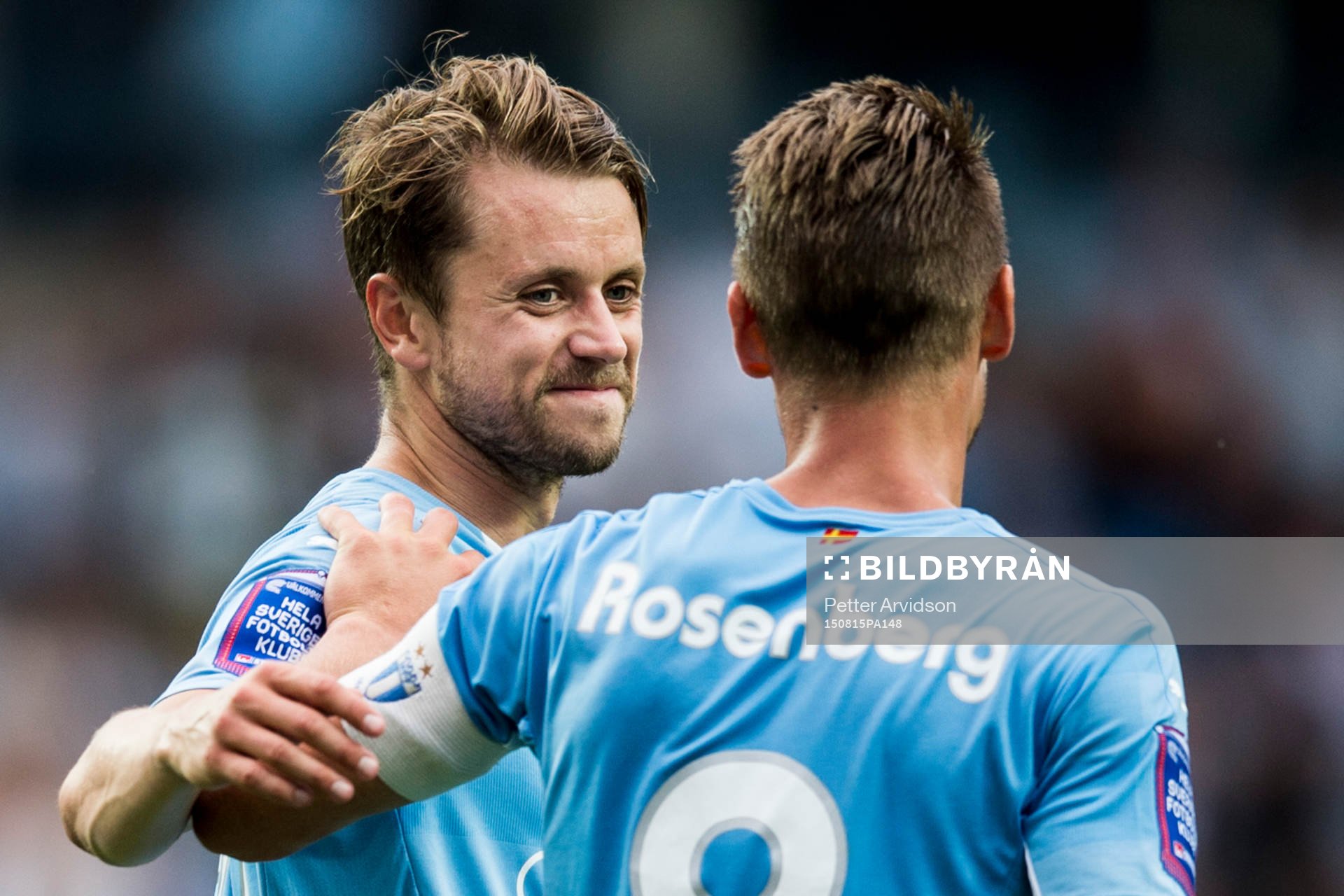 Malmö FFs Kari Arnason och Markus Rosenberg