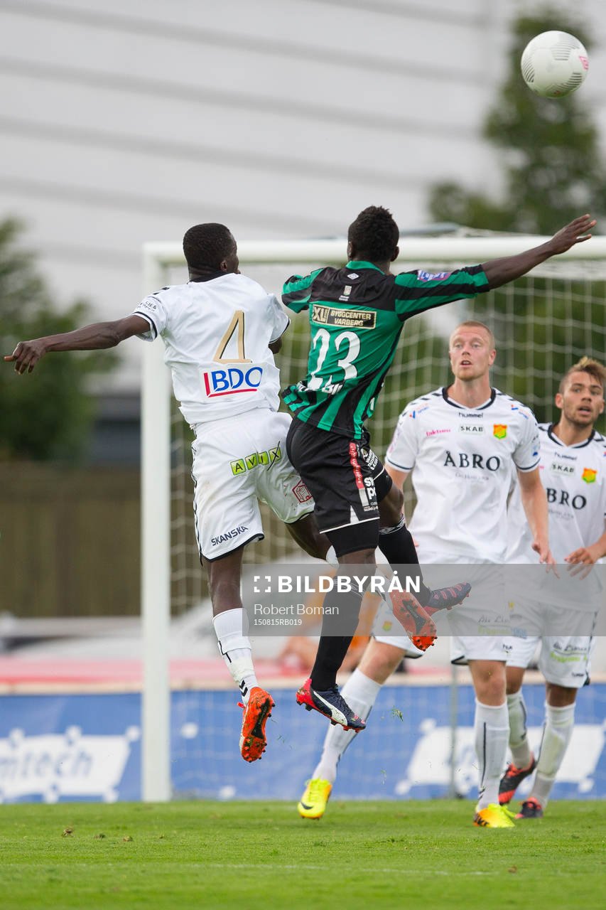 Varbergs Thomas Boakye och GAIS Yussif Chibsah vinner en