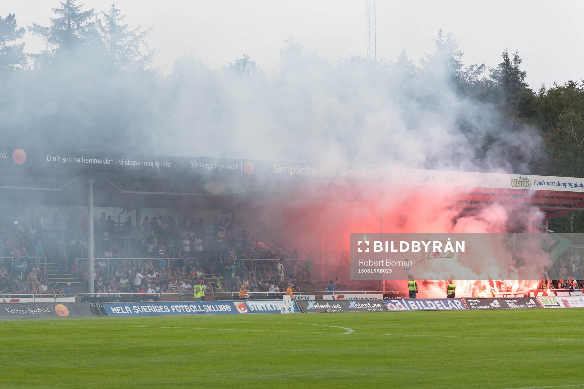 GAIS klacken före fotbollsmatchen i Superettan mellan