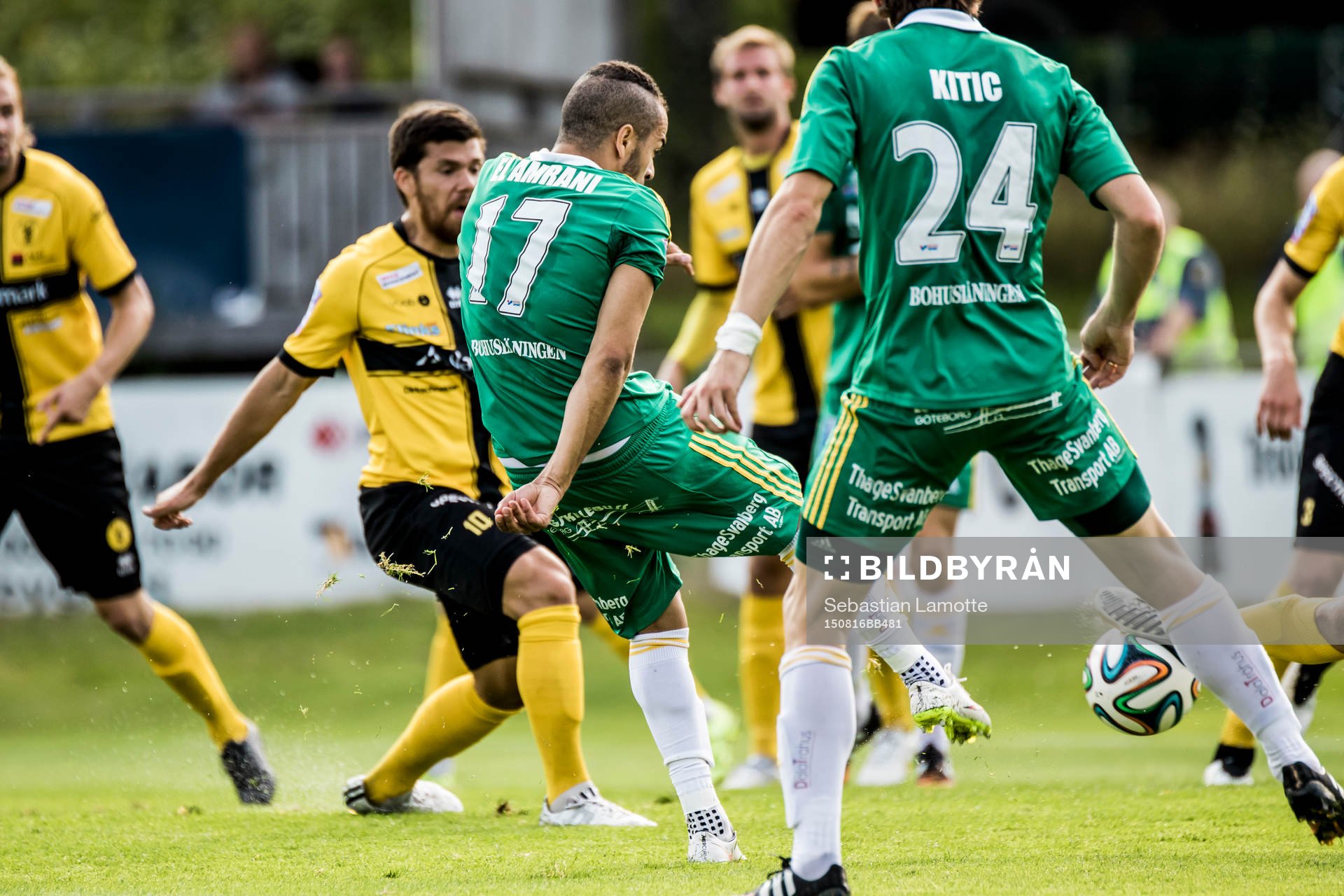 Ljungskiles Ahmed El Amrani skjuter in 1-0